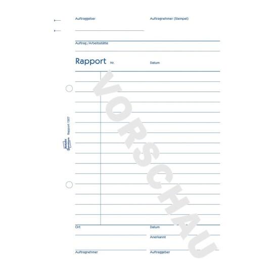 AVERY Zweckform Rapport A5 mit Blaupapier - 100 Blatt