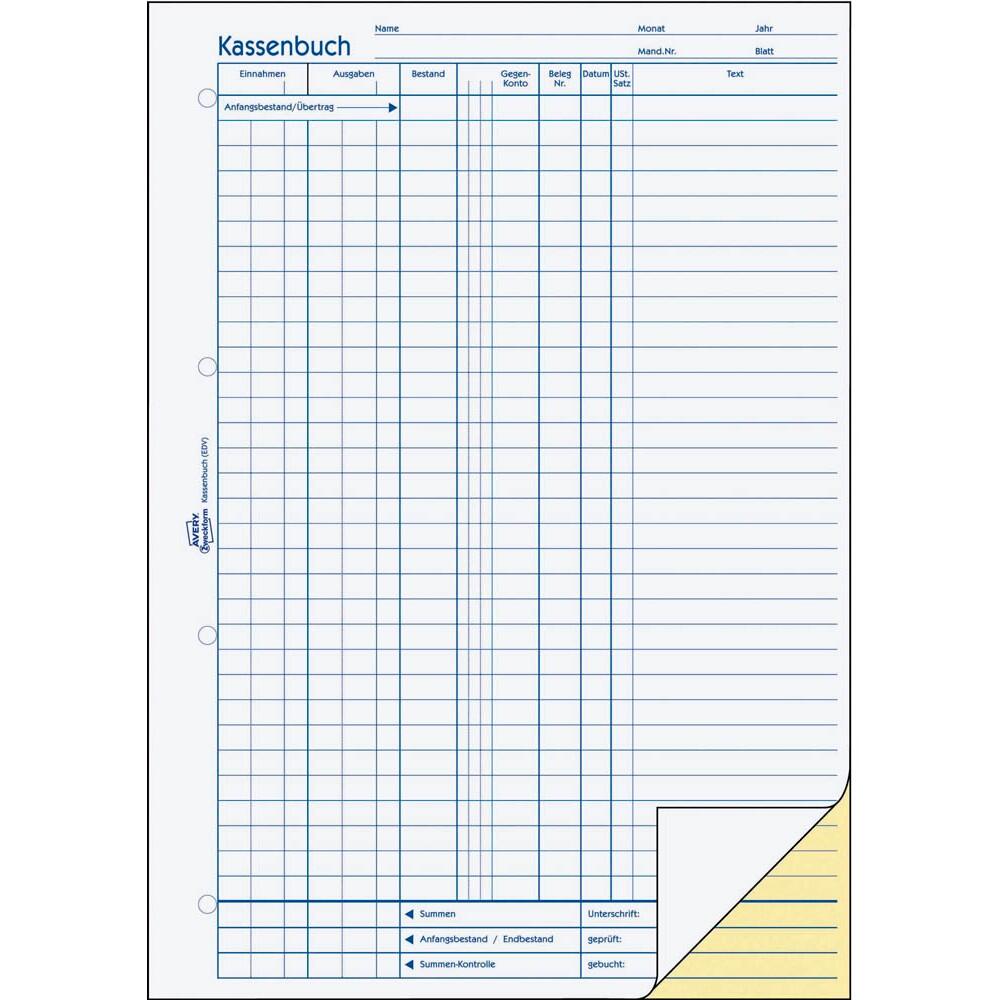 AVERY Zweckform Kassenbuch 1756 - 40 Blatt