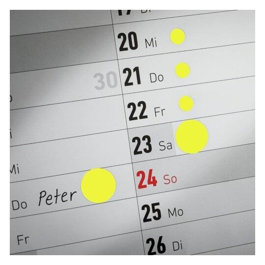 Avery Zweckform Markierungspunkte Ø 18 mm gelb - 96 Stück