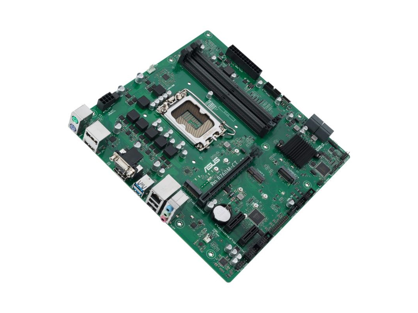 ASUS PRO B760M-CT-CSM Mainboard - Intel B760 - Intel LGA1700 socket - DDR5 RAM - Micro-ATX