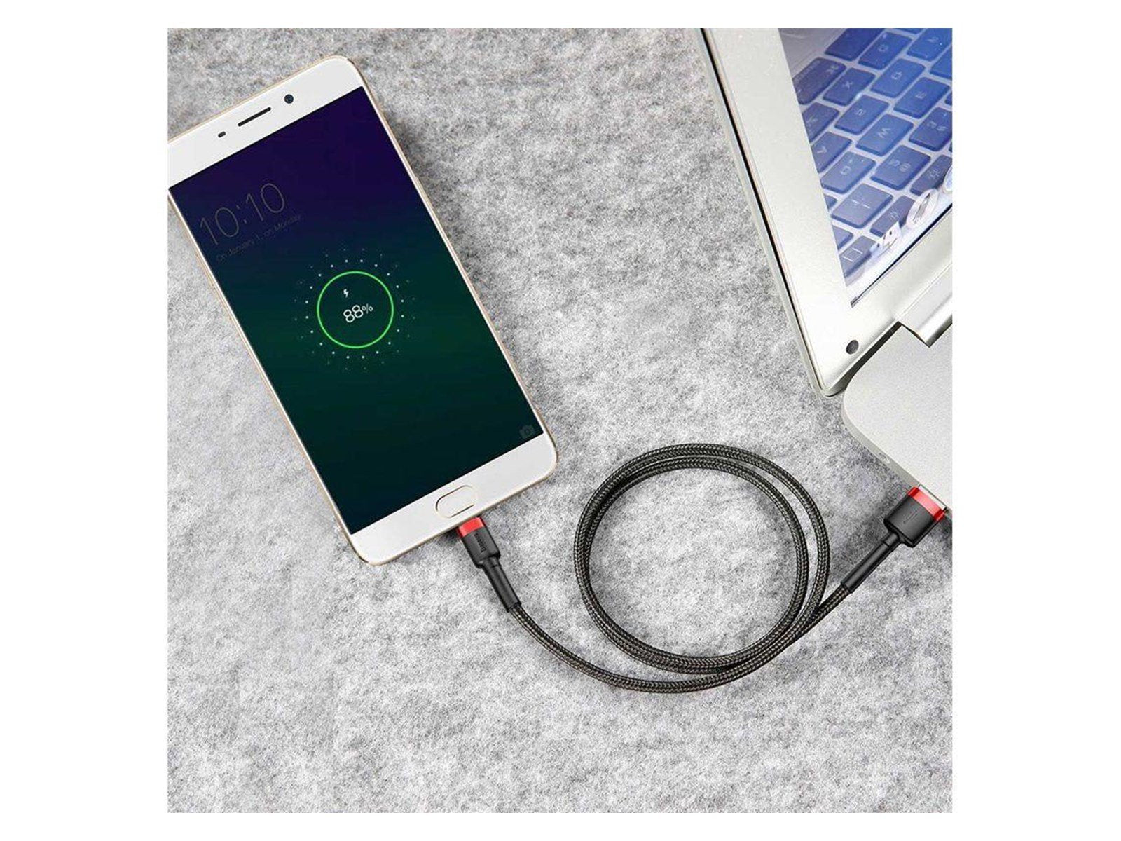Baseus Cafule Micro USB cable 1.5A 2m (Red+Black)