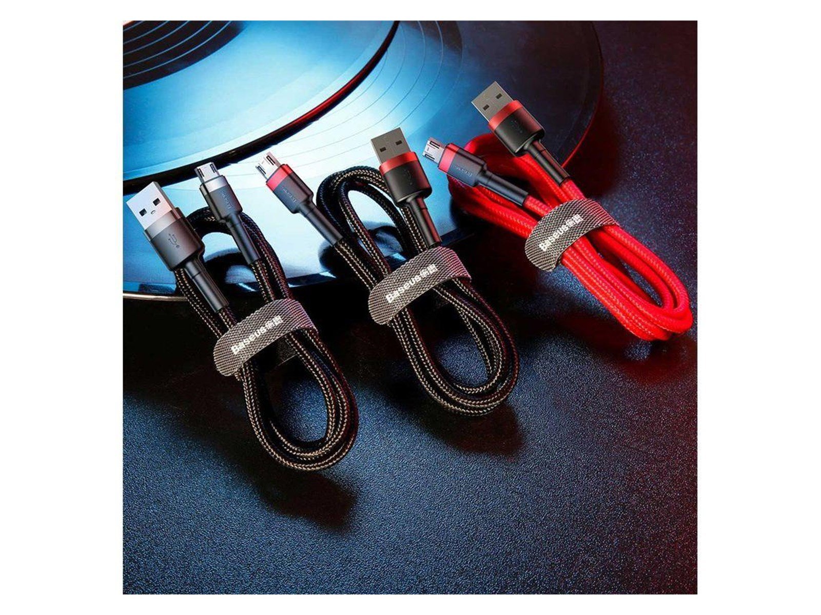 Baseus Cafule Micro USB cable 1.5A 2m (Red+Black)