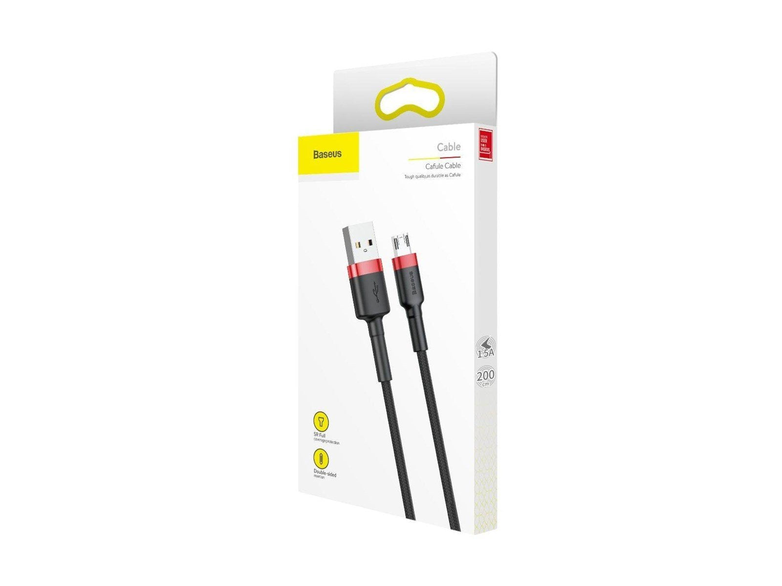 Baseus Cafule Micro USB cable 1.5A 2m (Red+Black)