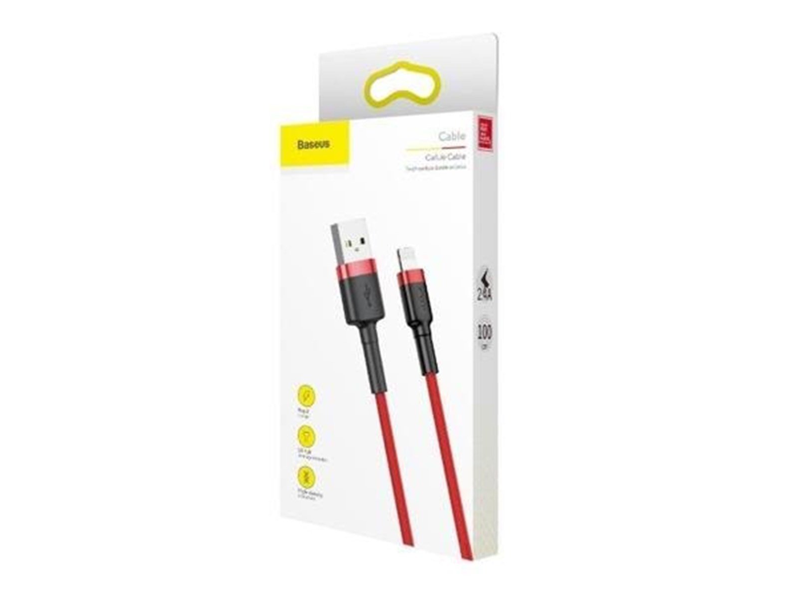 Baseus Cafule Cable USB Lightning 2A 3m (Red)