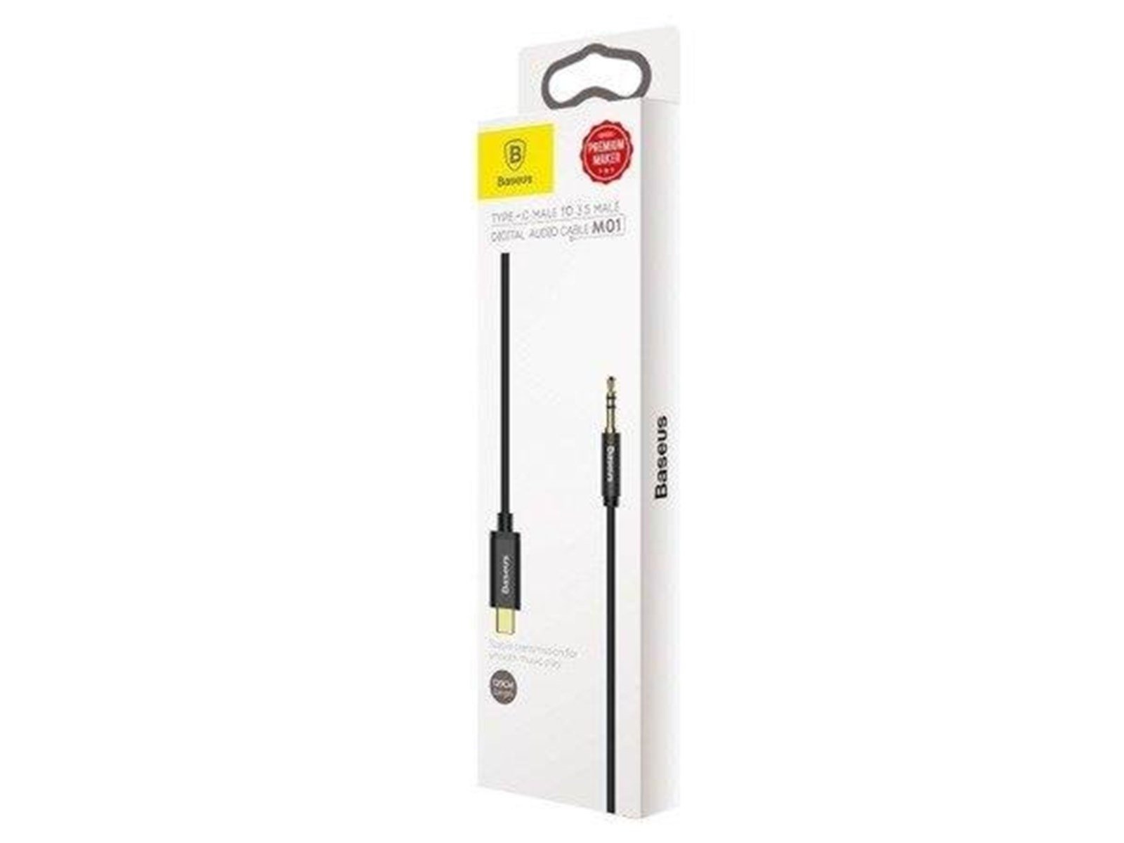 Baseus Yiven Audio cable USB-C to mini jack 3.5mm 1.2m (Black)