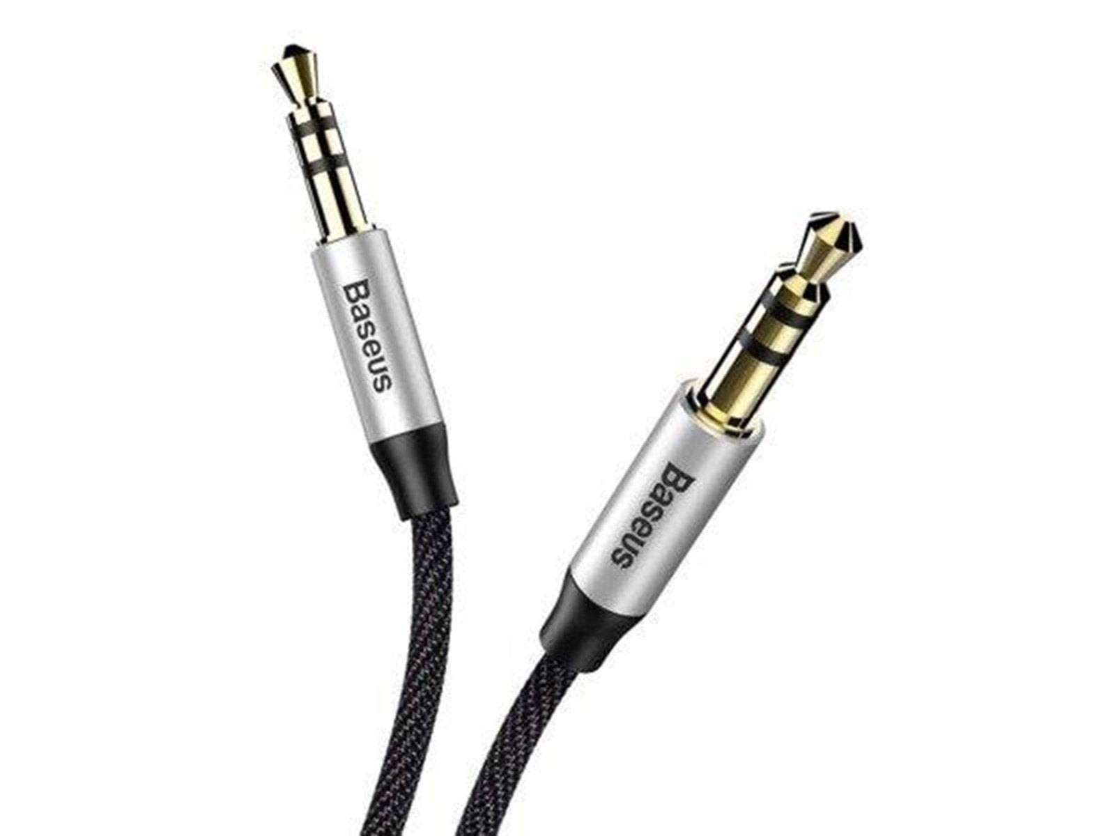 Baseus Yiven Audio Cable Cable 3.5 male Audio M30 1.5M Silver+ Black