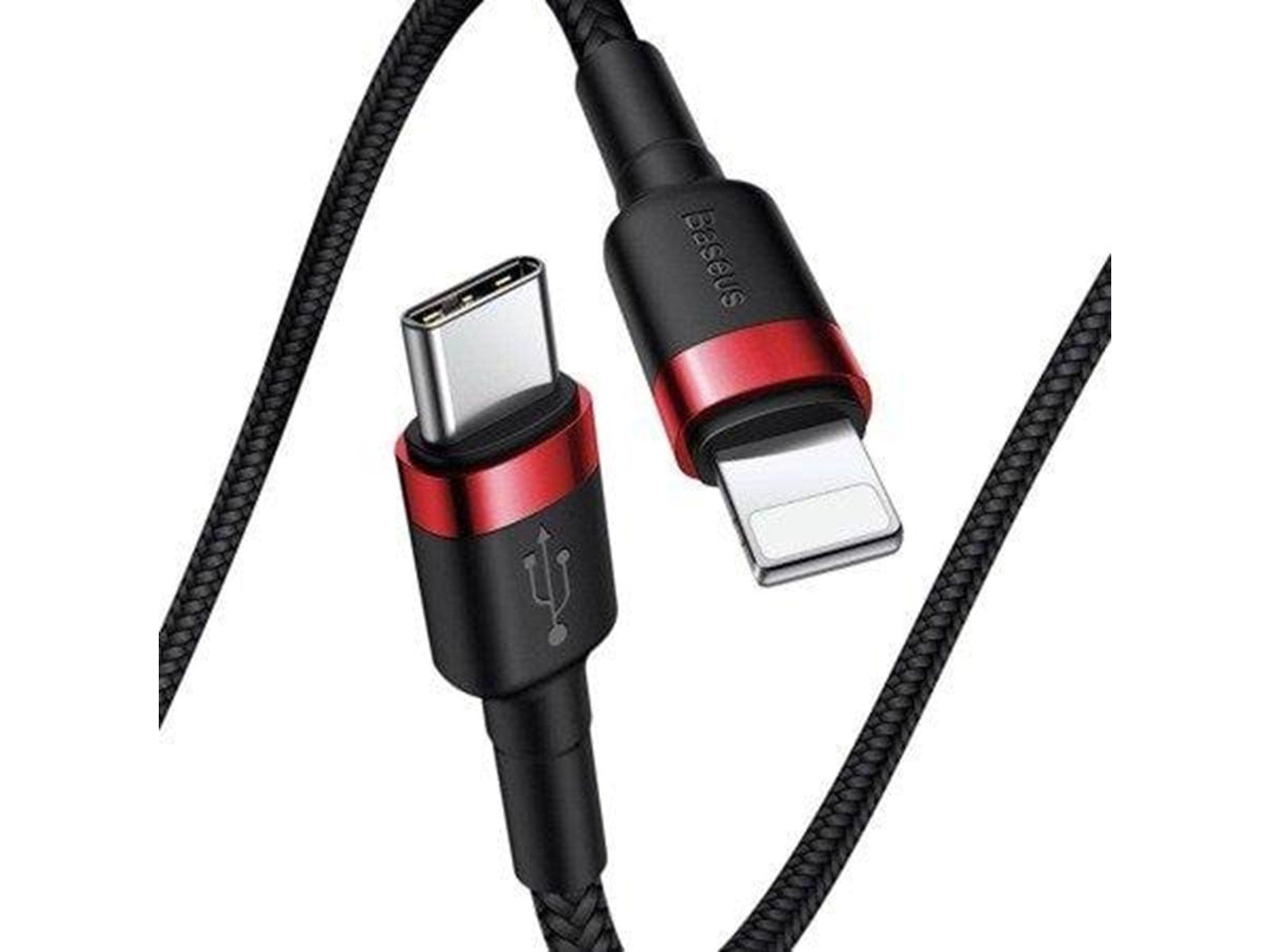 Baseus Cafule Cable Type-C to iP PD 18W 1m Red+Black