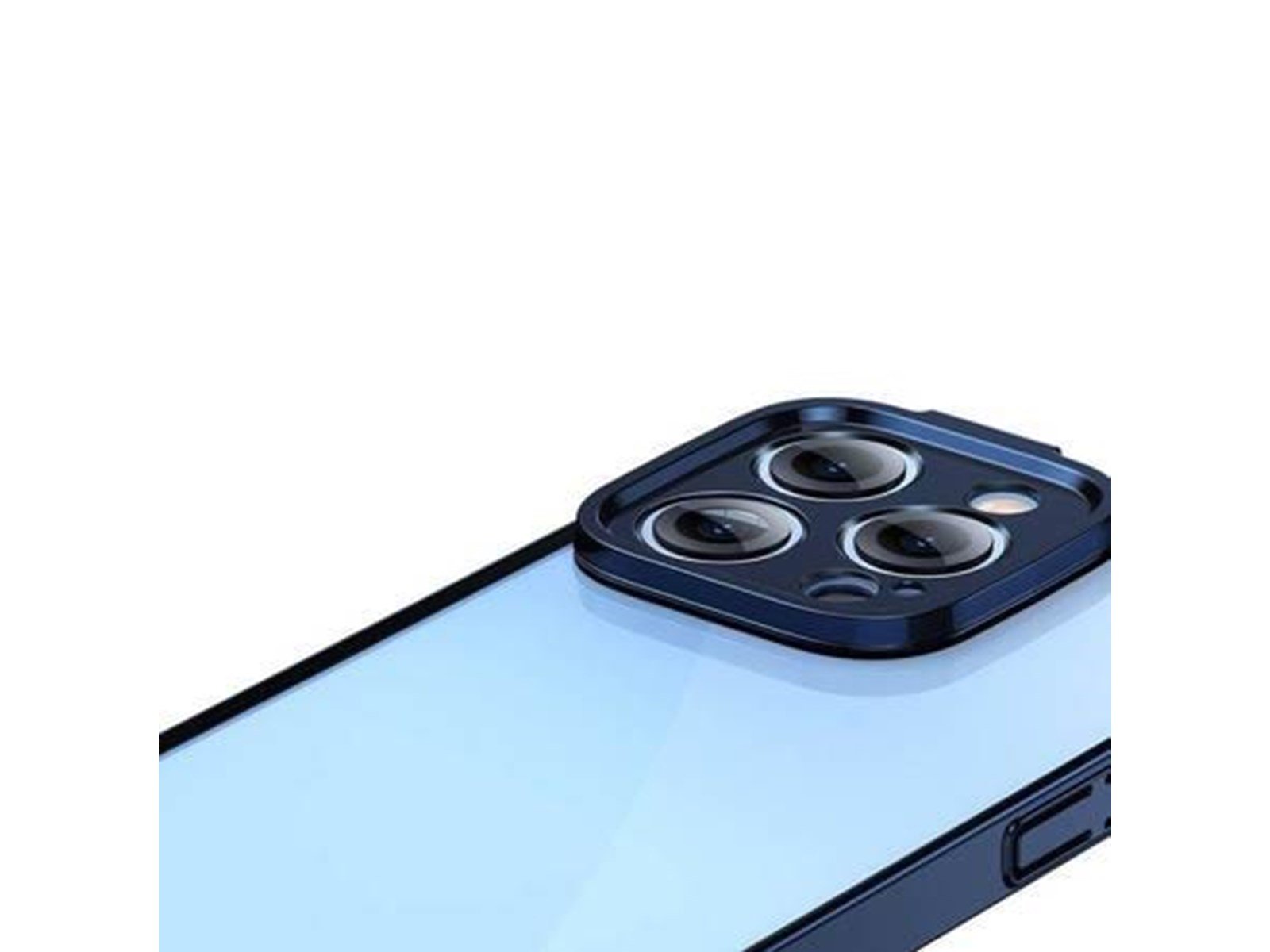 Baseus Glitter Transparent Case and Tempered Glass set for iPhone 14 Pro Max (blue)
