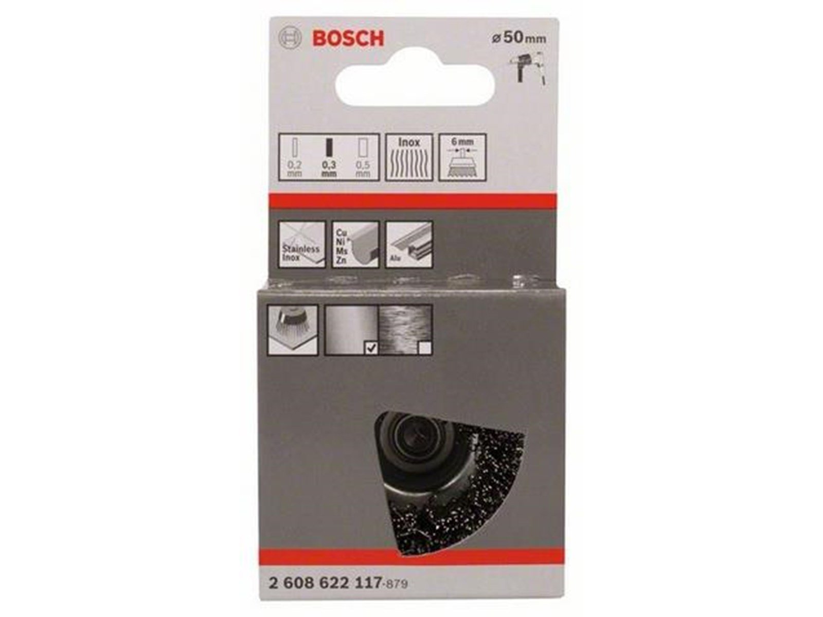 Bosch CUP STEEL BRUSH CORRUGATED WIRE