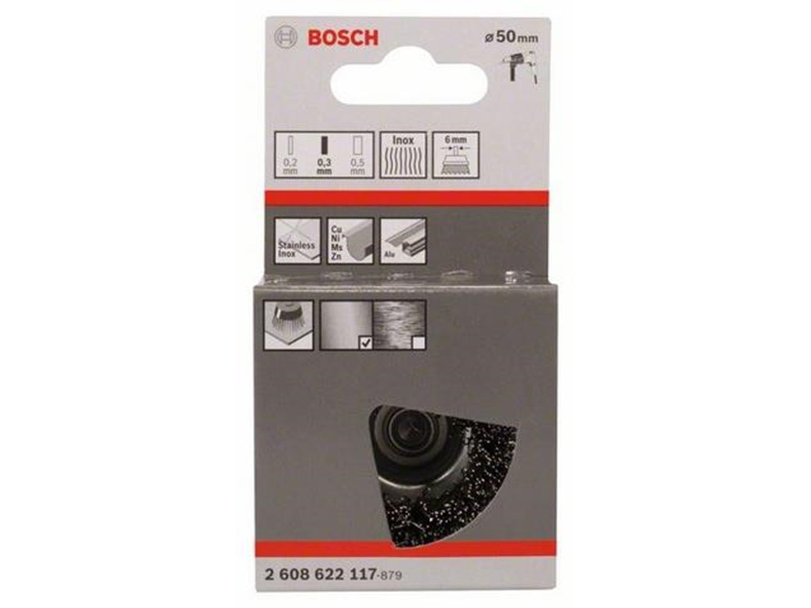 Bosch CUP STEEL BRUSH CORRUGATED WIRE