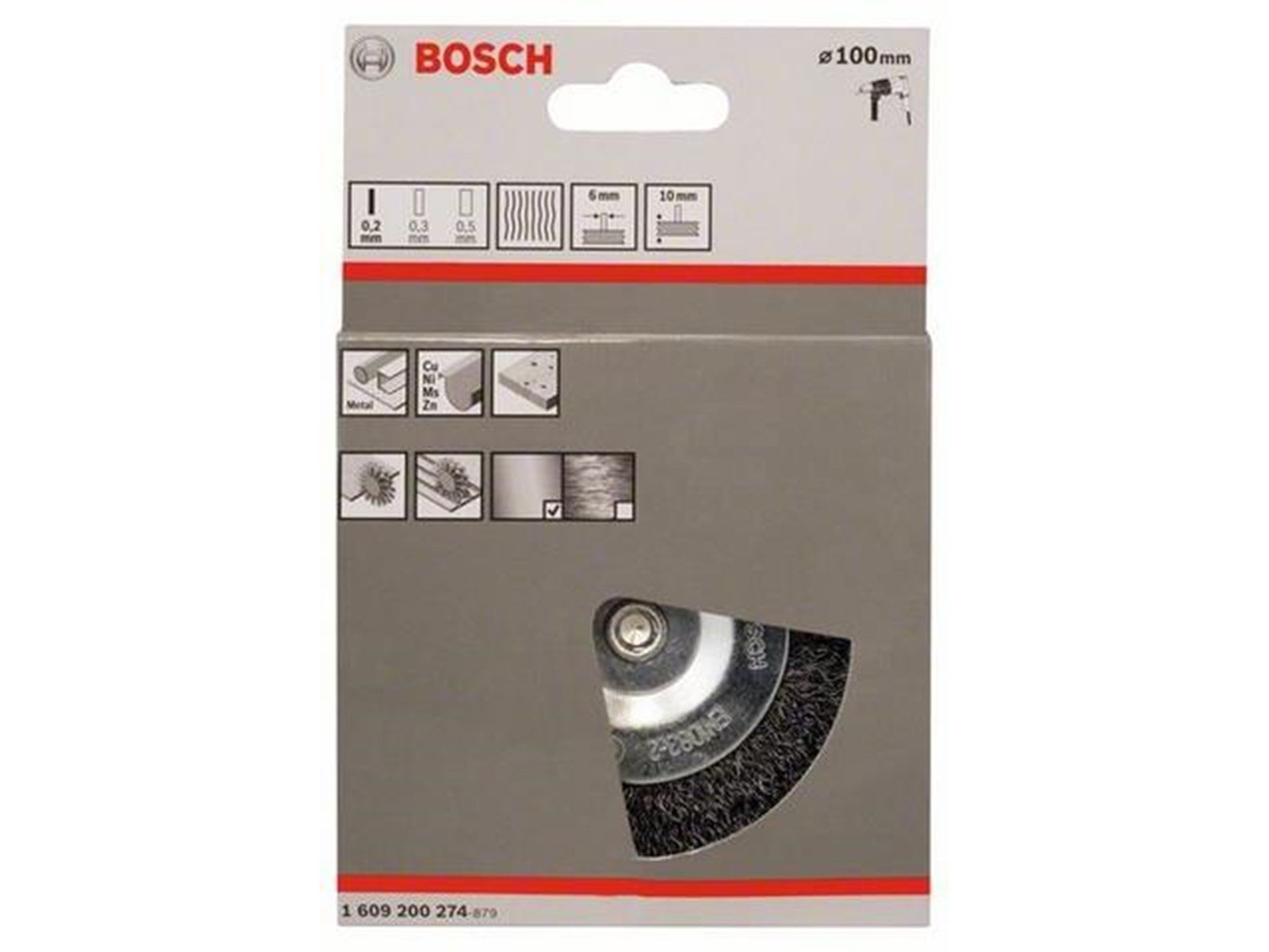 Bosch DISC STEEL BRUSH CORRUGATED WIRE FOR DRILLS/DRIVERS