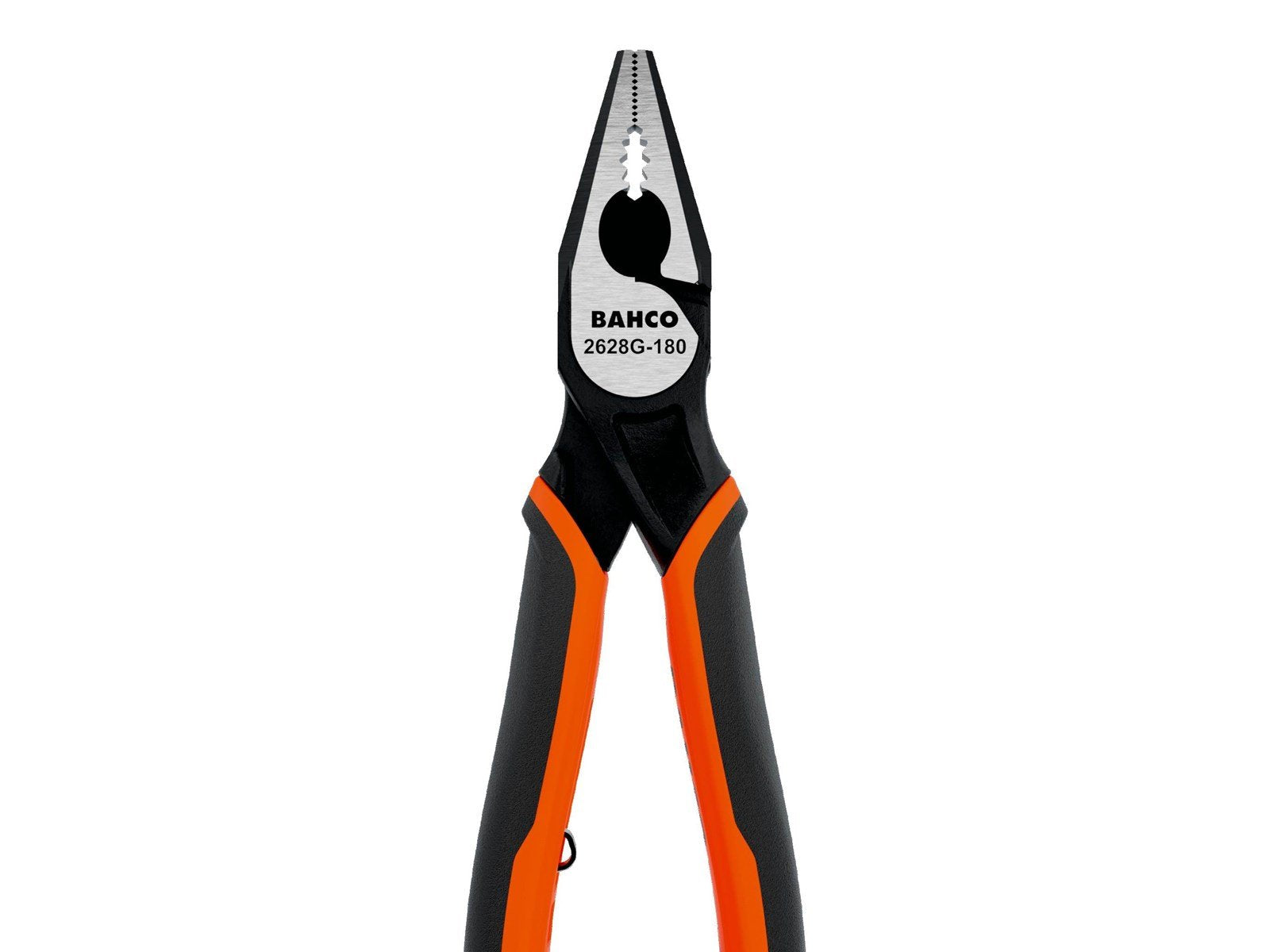 BAHCO ERGO™ Combination Pliers with Self-Opening Dual-Component Handles and Phosphate Finish 200 mm
