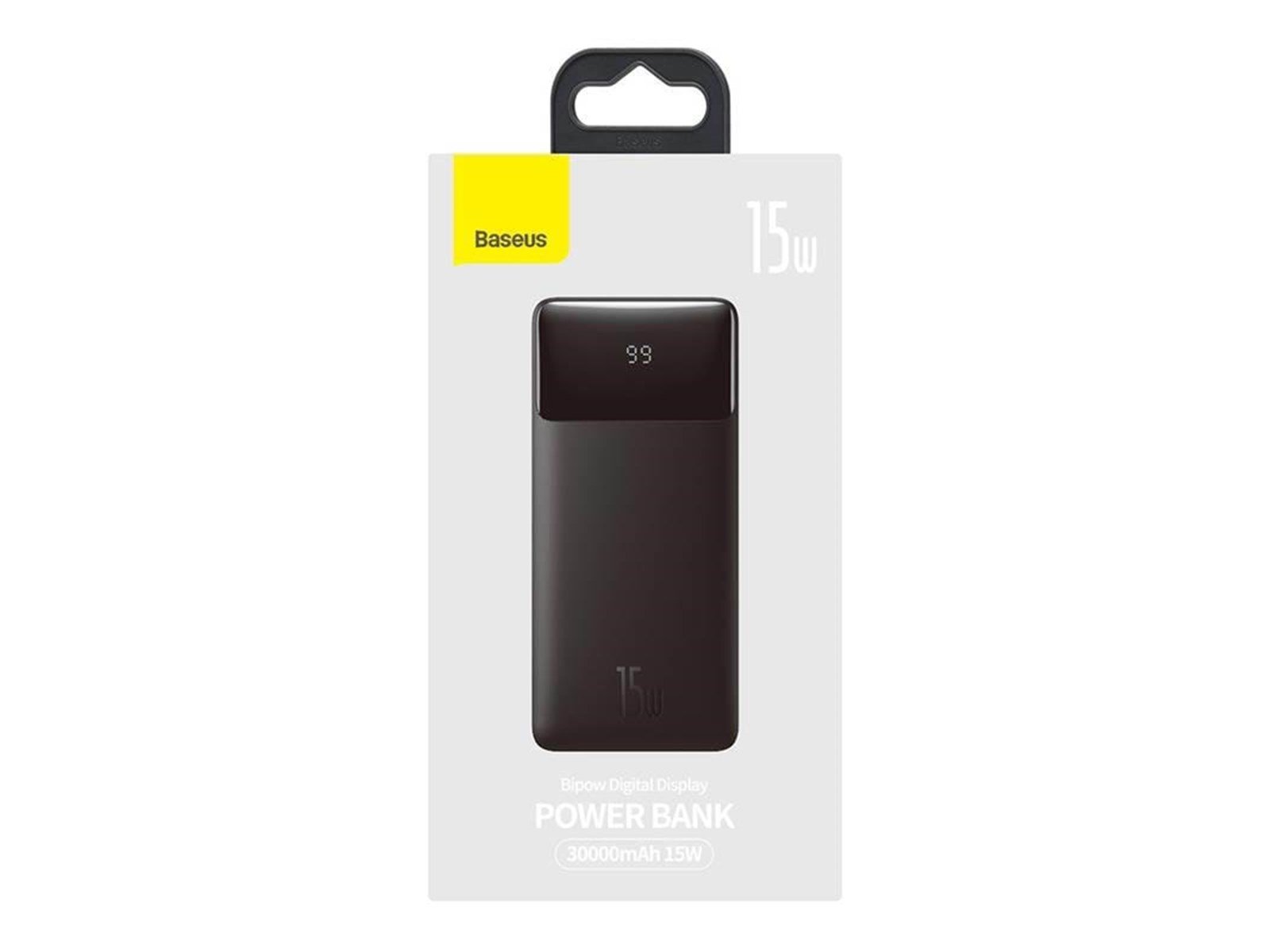 Baseus Bipow 15W Powerbank (Akku) - schwarz - 30000 mAh