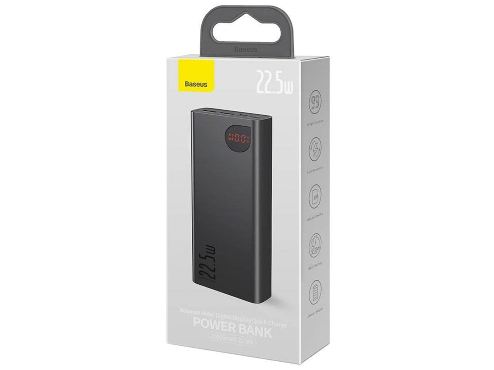 Baseus Adaman Metal Powerbank (Akku) - 20000 mAh