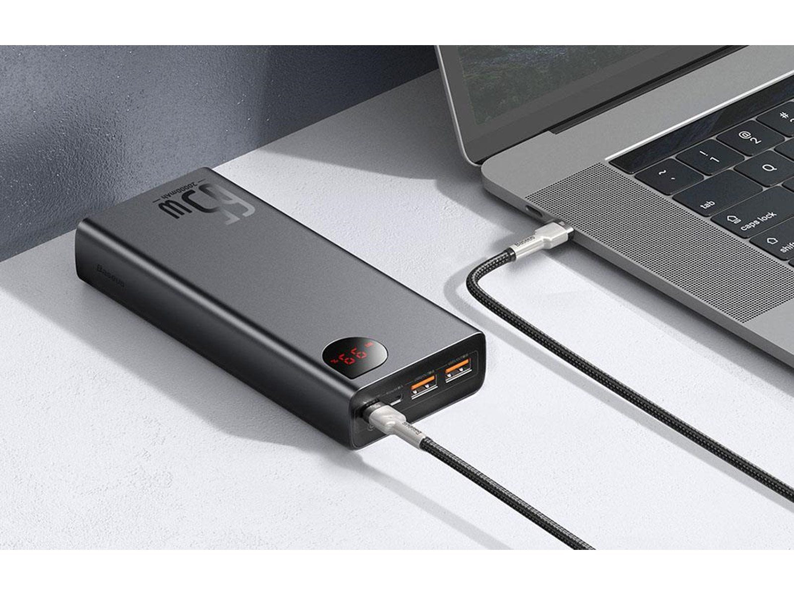 Baseus Adaman Metal Powerbank (Akku) - 20000 mAh
