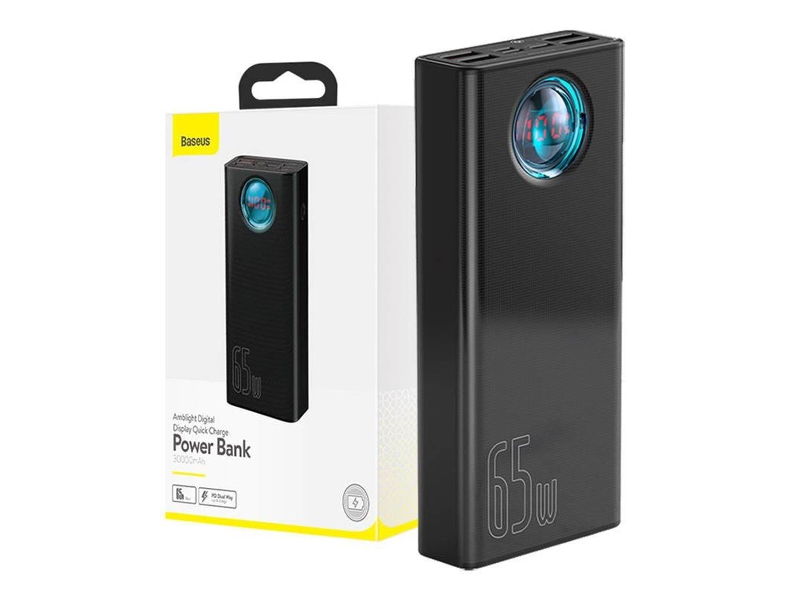 Baseus Amblight Powerbank (Akku) - schwarz - 30000 mAh