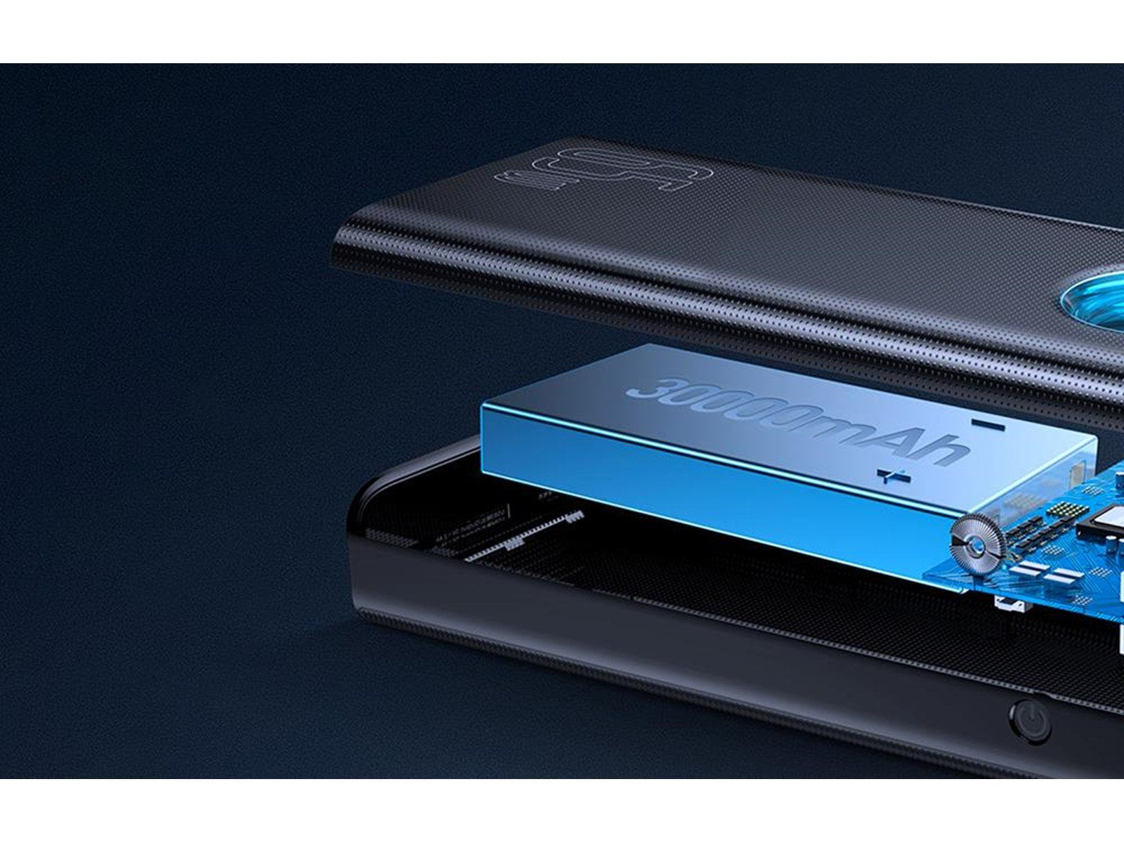 Baseus Amblight Powerbank (Akku) - schwarz - 30000 mAh