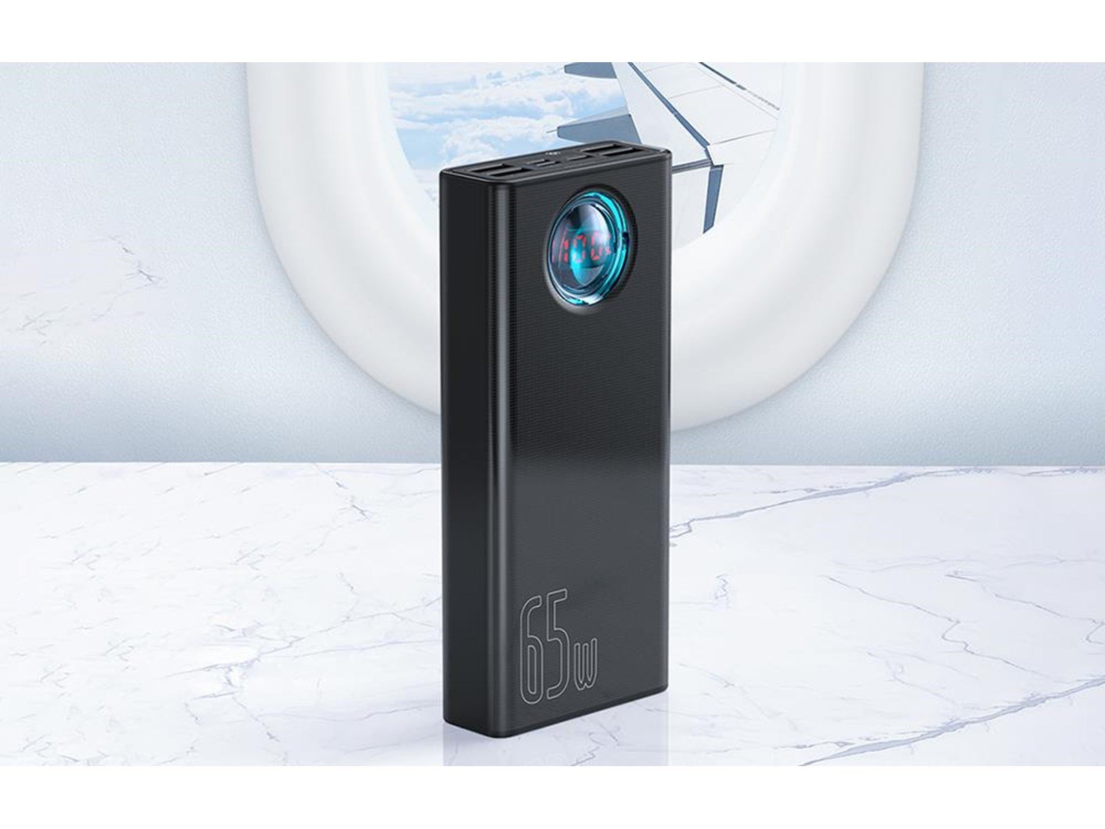 Baseus Amblight Powerbank (Akku) - schwarz - 30000 mAh