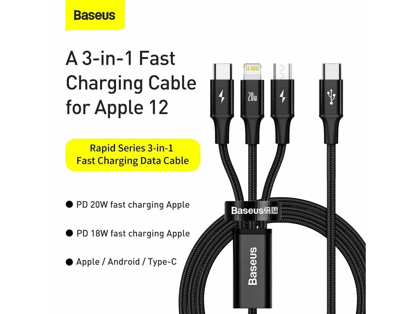 Baseus Rapid 3-in-1 USB cable