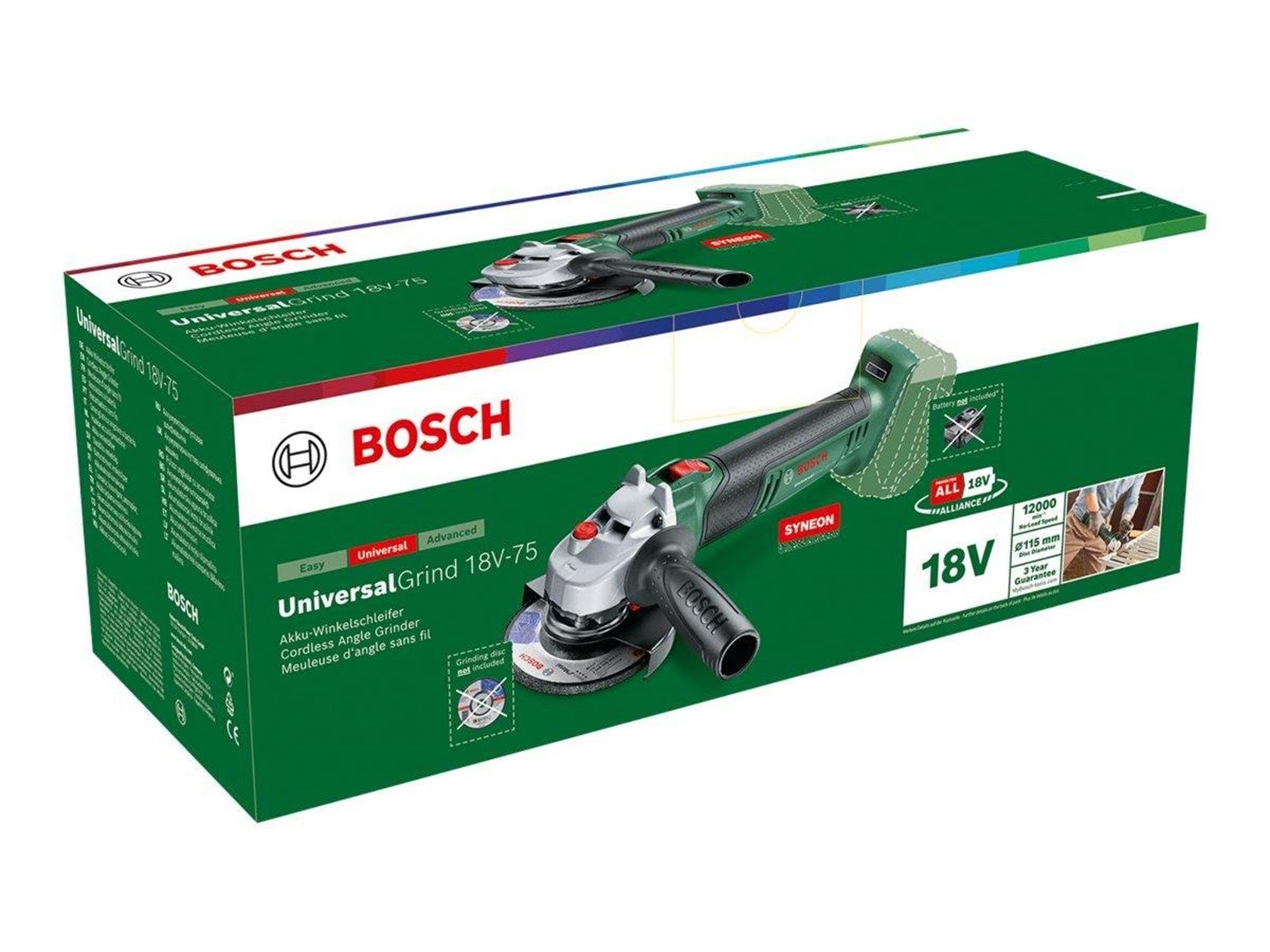 Bosch UniversalGrind 18V-75 (SOLO)