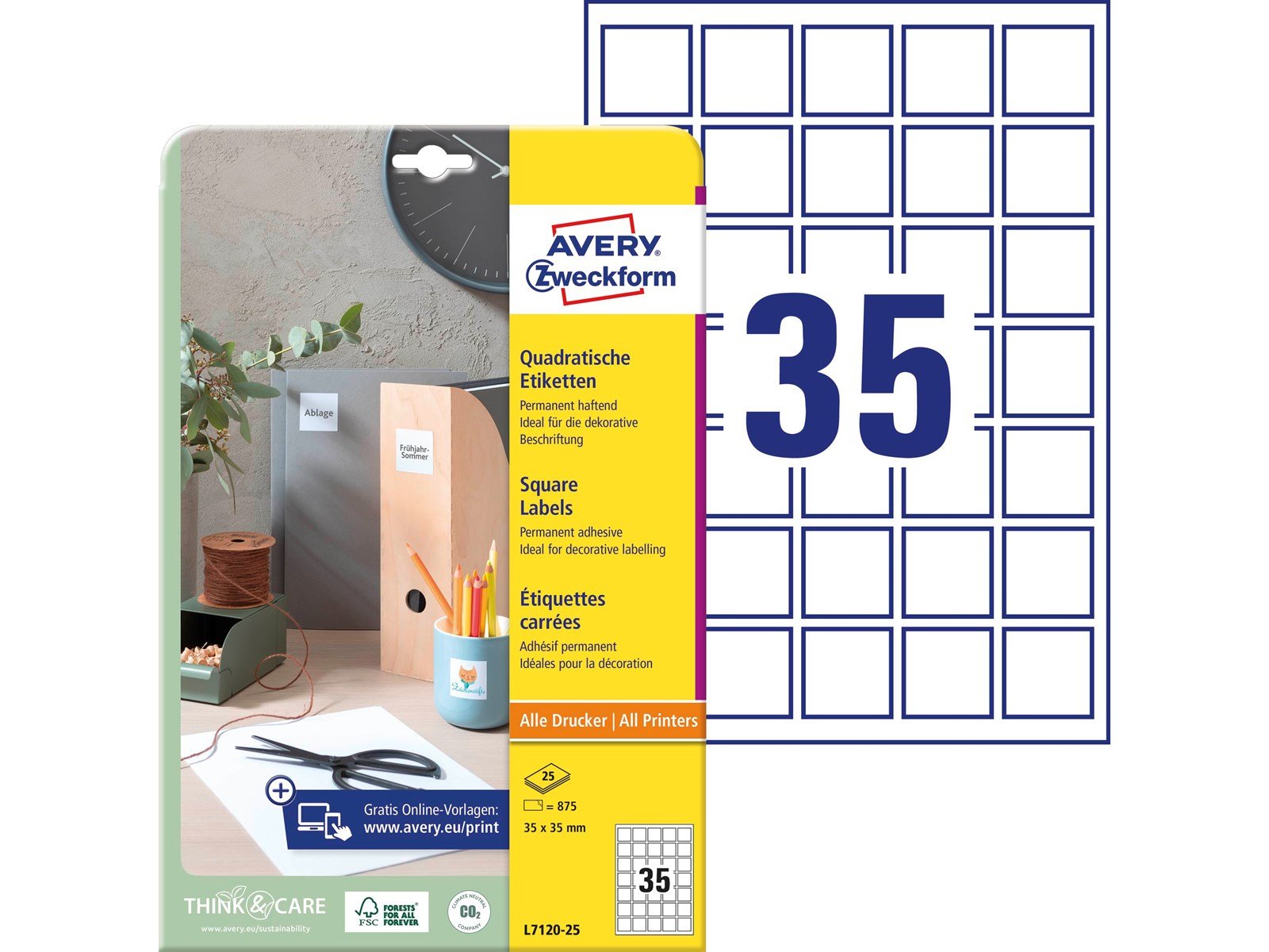 Avery QR Code Product labels blockout