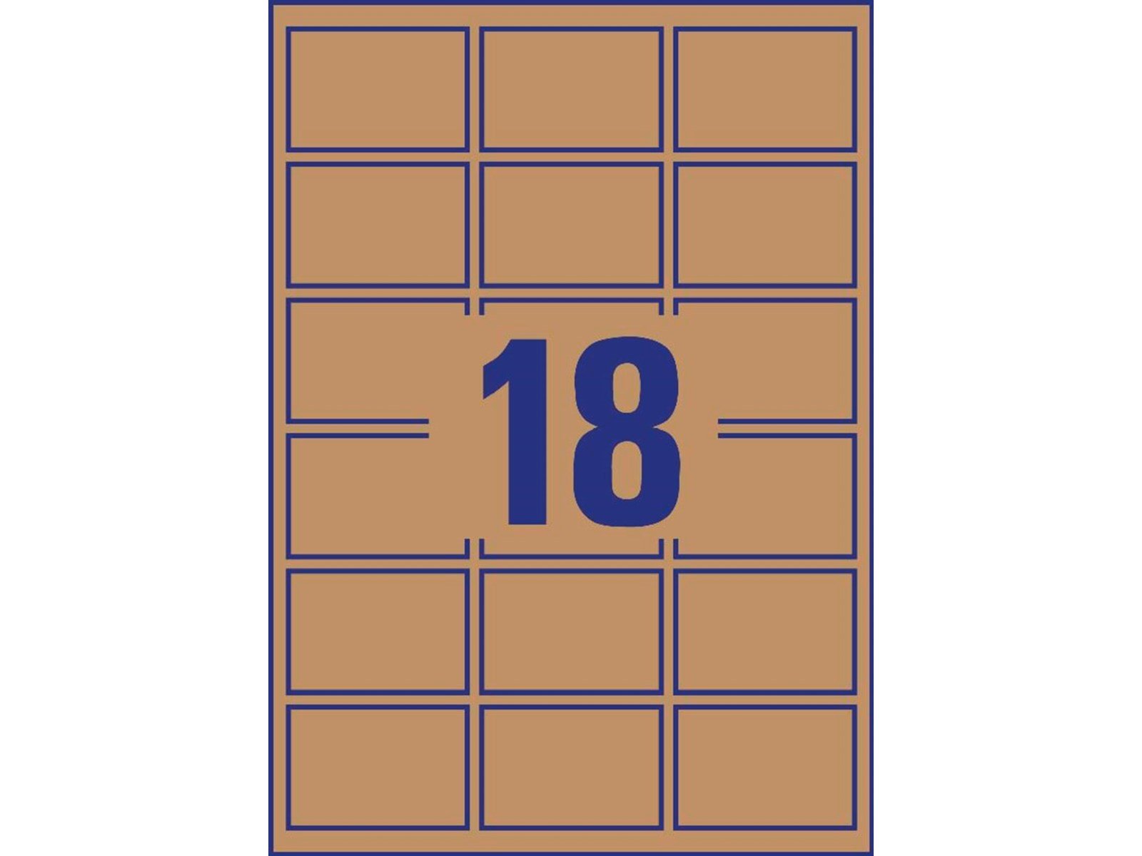 Avery Brown kraft rectangular Product Labels (recycle)