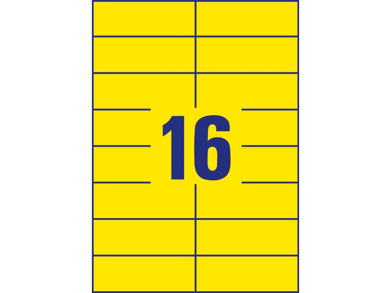 Avery Universal labels yellow
