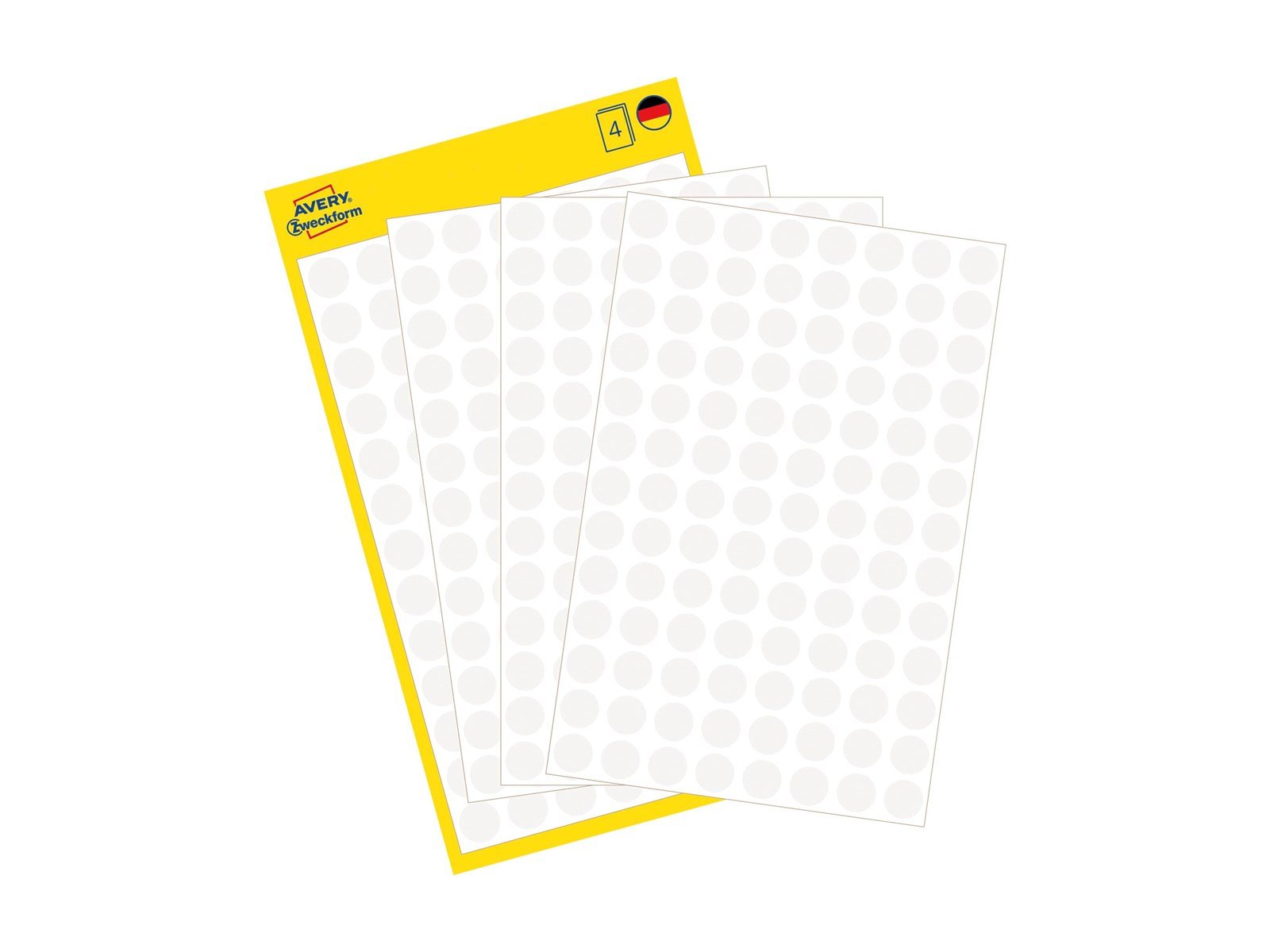 Avery Colour coding dots permanent white