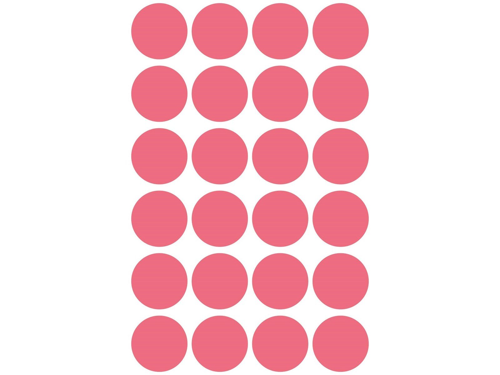 Avery Colour coding dots permanent neon red