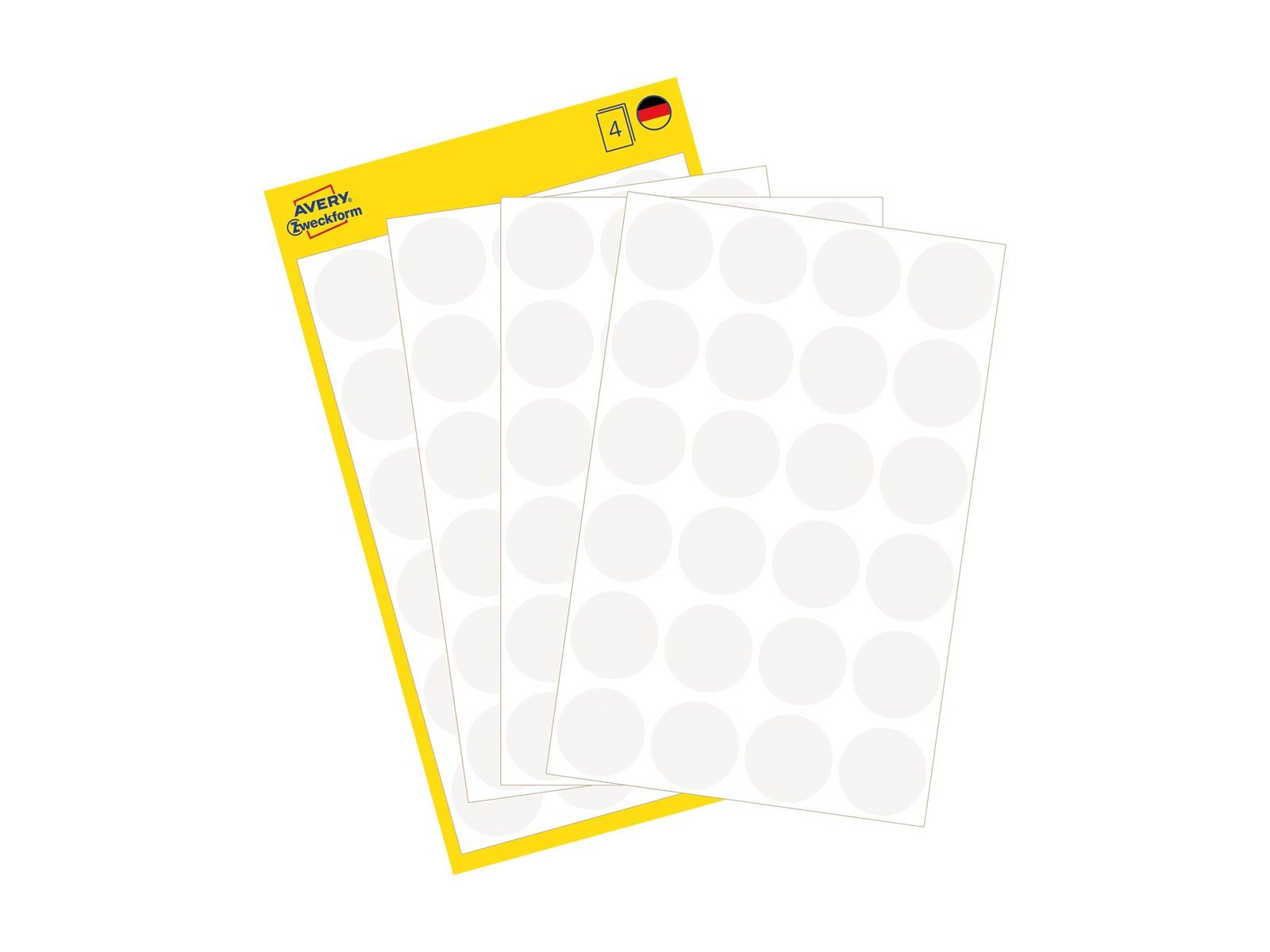 Avery Colour coding dots permanent white