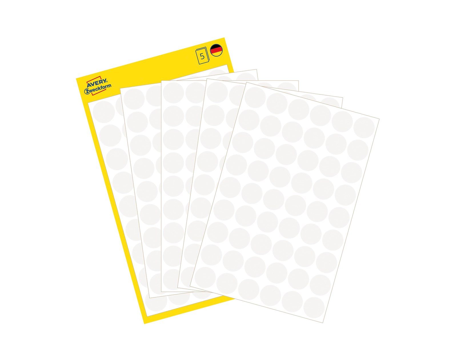 Avery Colour coding dots permanent white