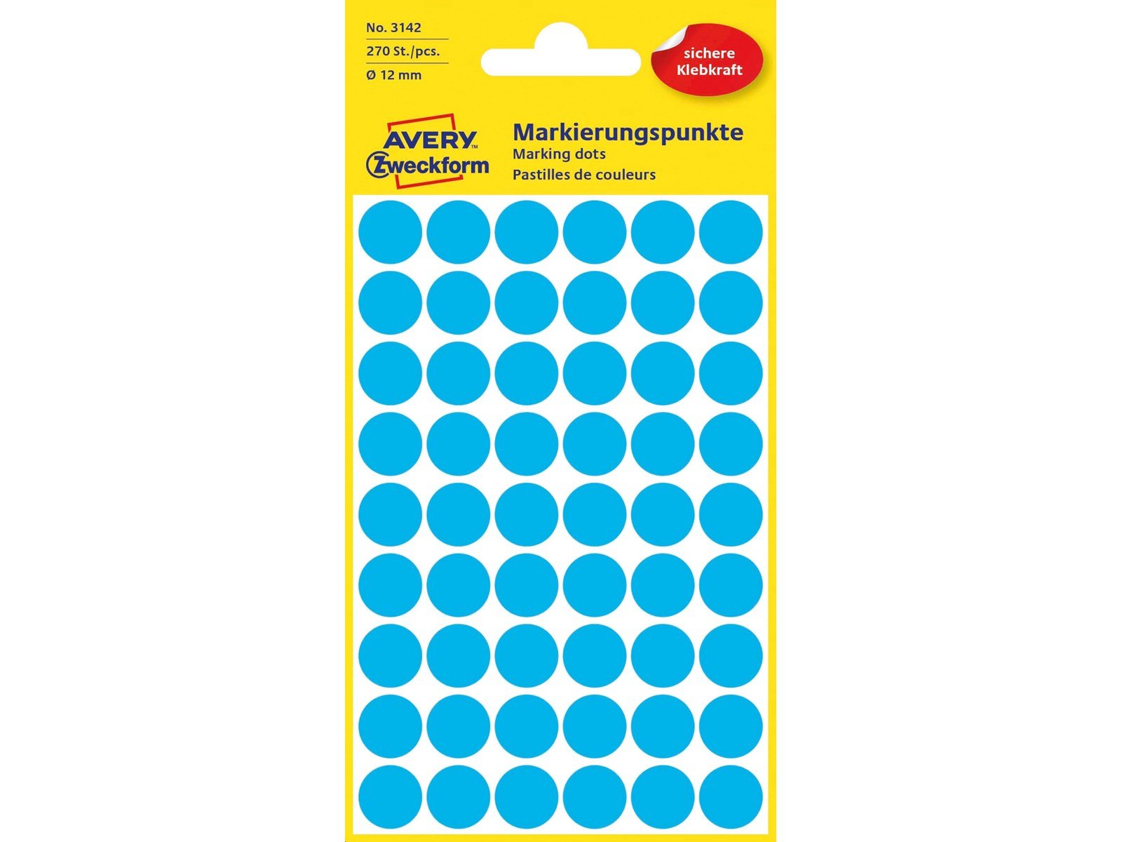 Avery Colour coding dots permanent blue