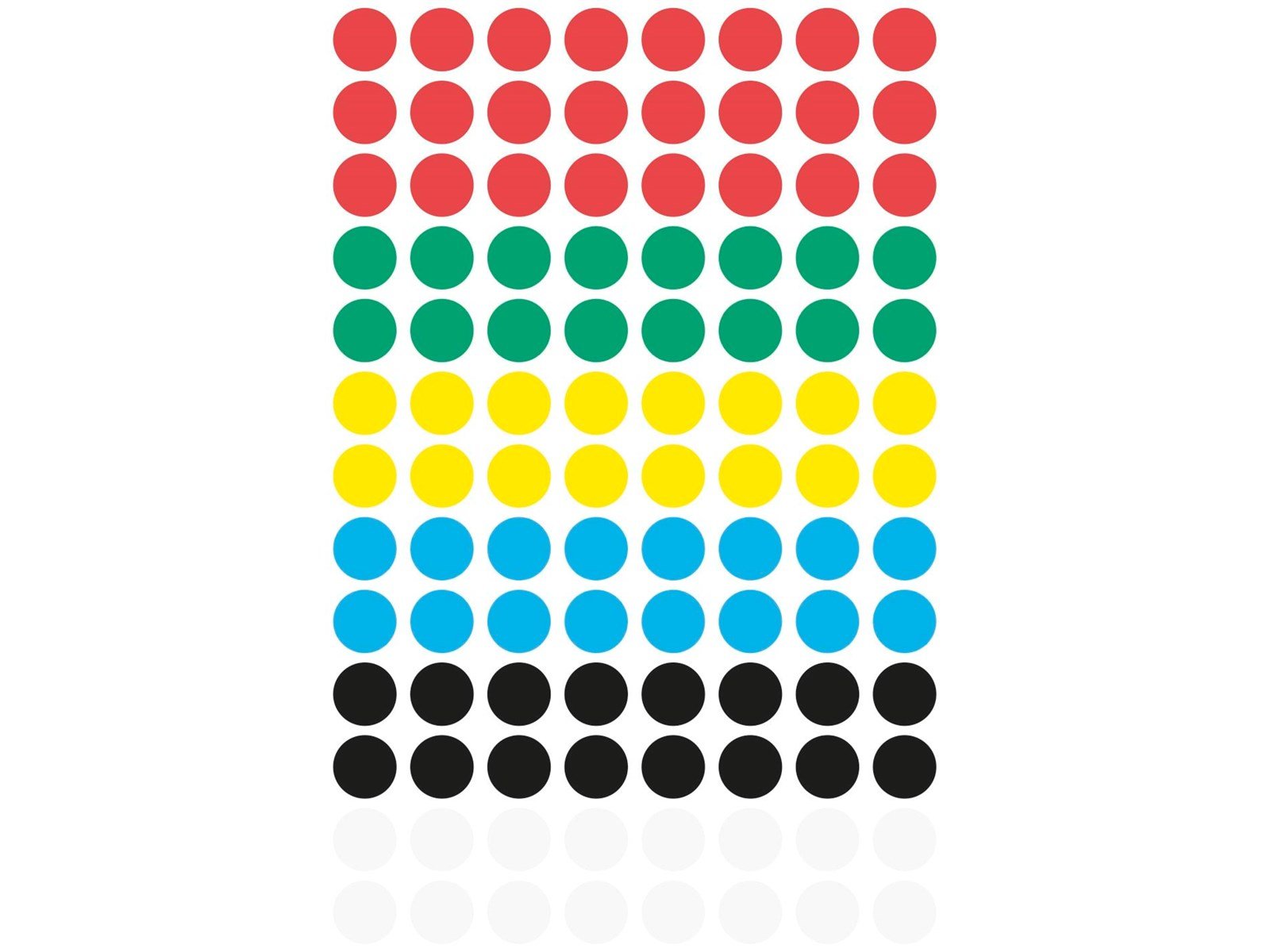 Avery Colour coding dots permanent assorted red green yellow blue black white