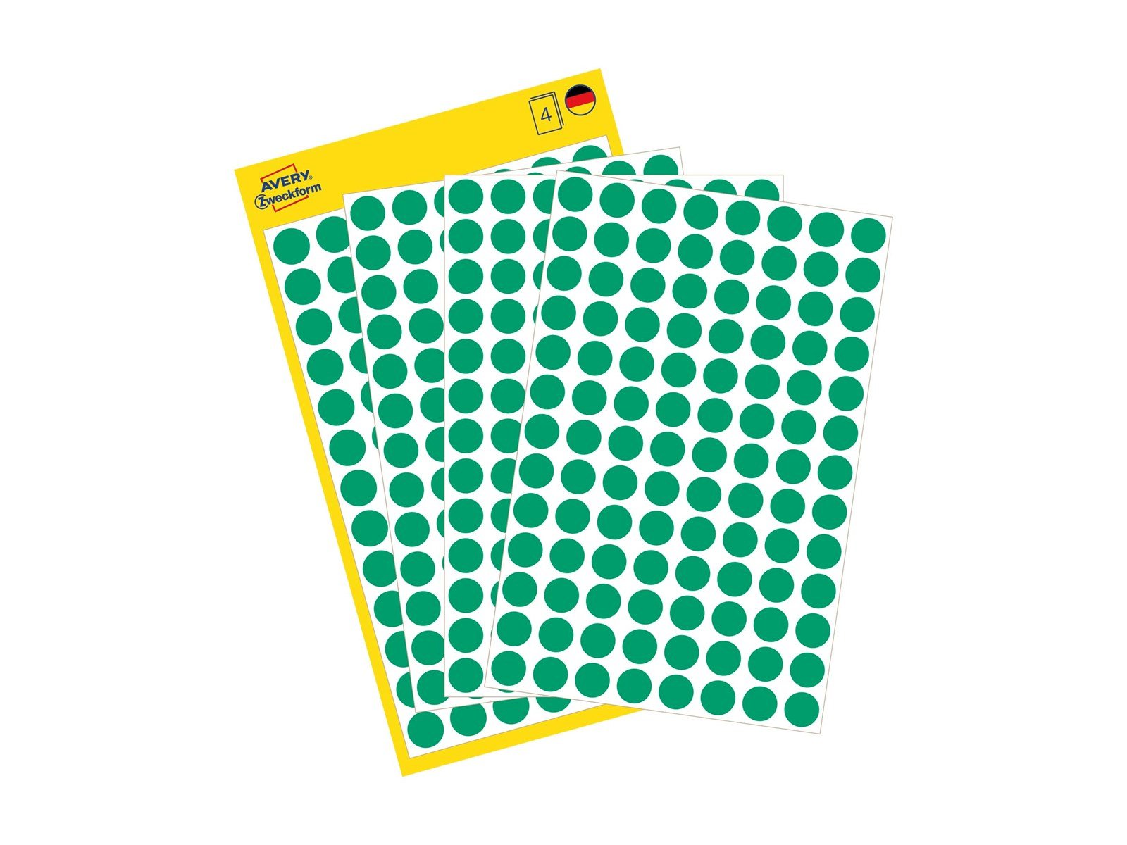 Avery Colour coding dots permanent green