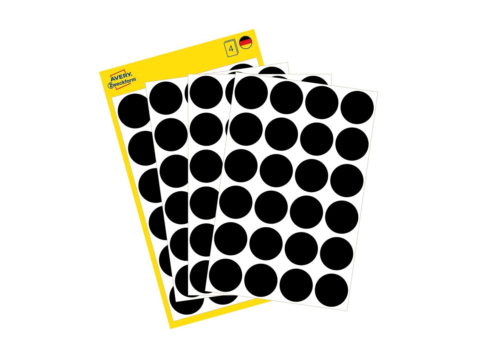 Avery Colour coding dots permanent black