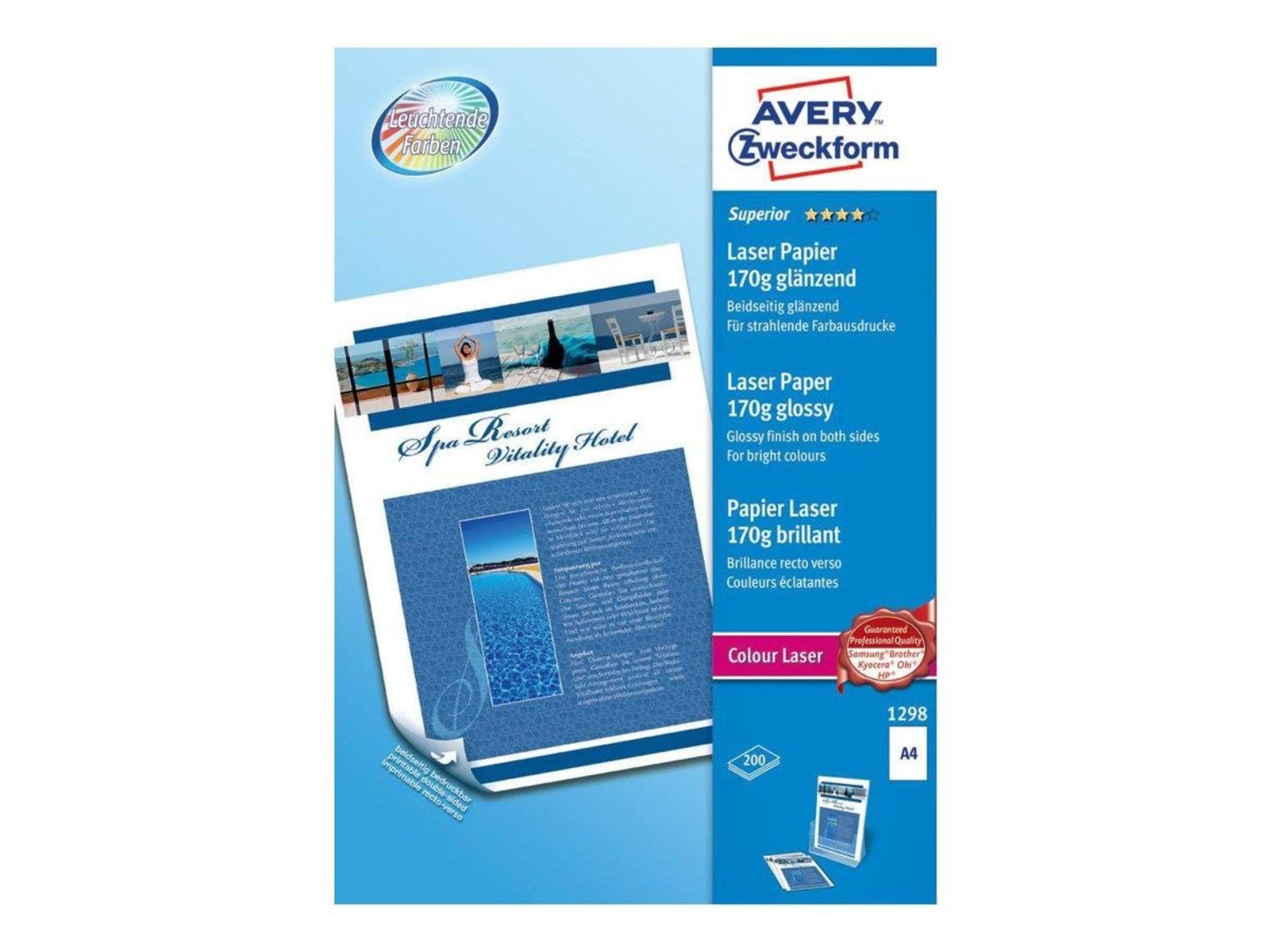 Avery Photopaper 170 g. superior glossy double sided