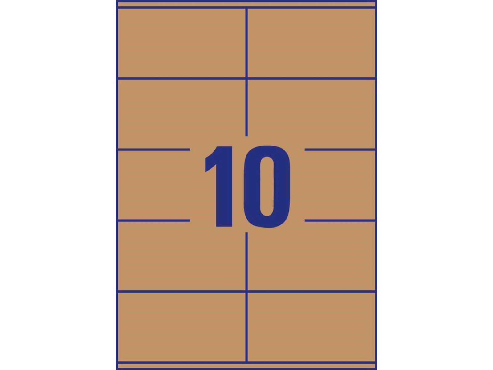 Avery Brown kraft rectangular Product Labels (recycle)