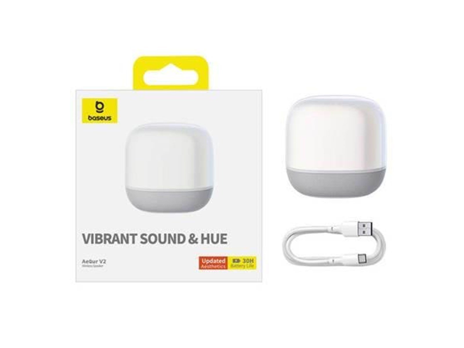 Baseus AeQur V2 Wireless Speaker (White)