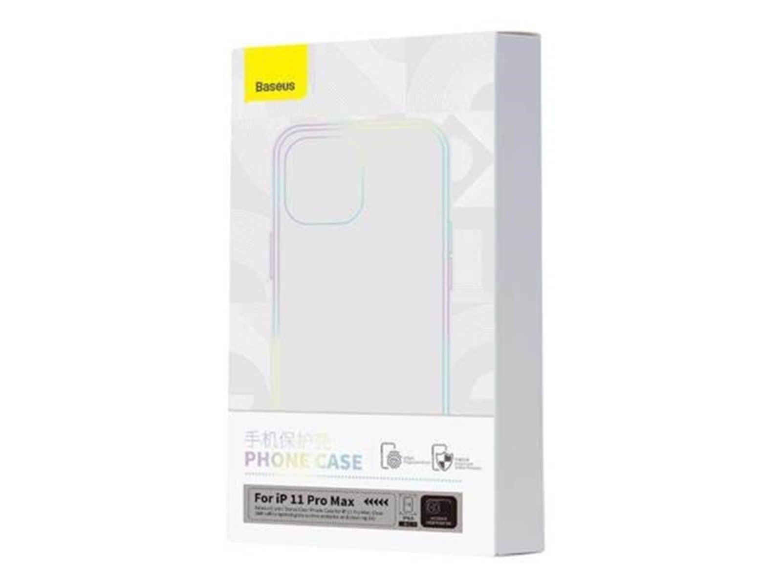 Baseus Crystal Series for iPhone 11 pro max (clear) + tempered glass + cleaning kit