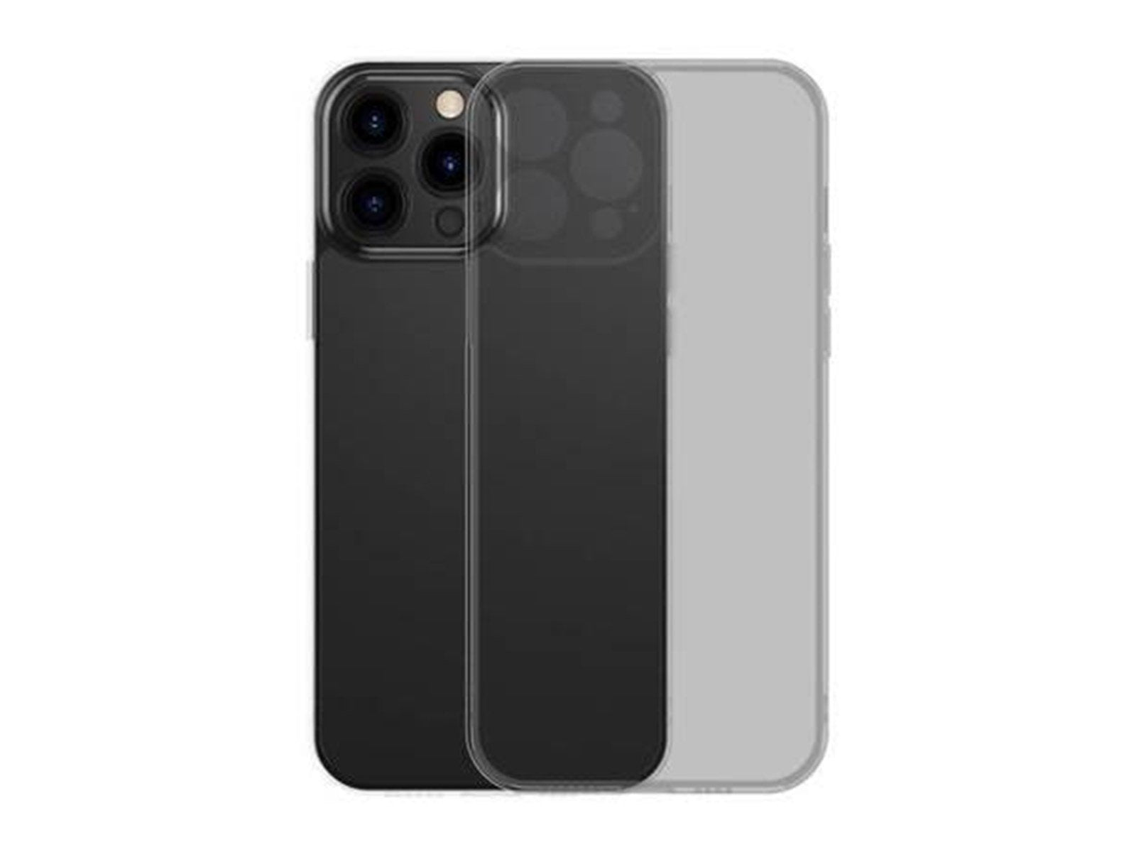 Baseus Frosted Glass Case for iPhone 13 PRO (black) + tempered glass