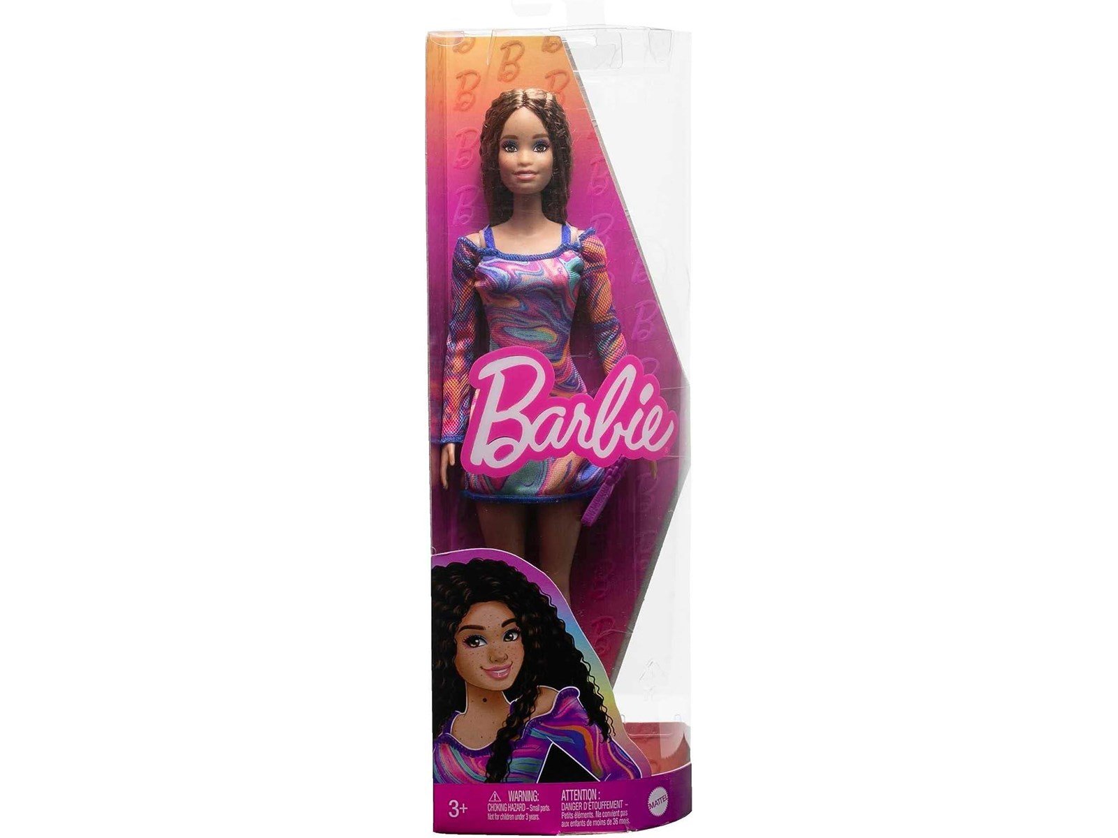 Barbie Fashionista Doll Rainbow Marble Swirl