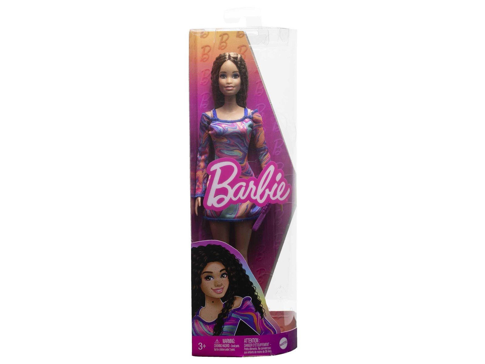 Barbie Fashionista Doll Rainbow Marble Swirl