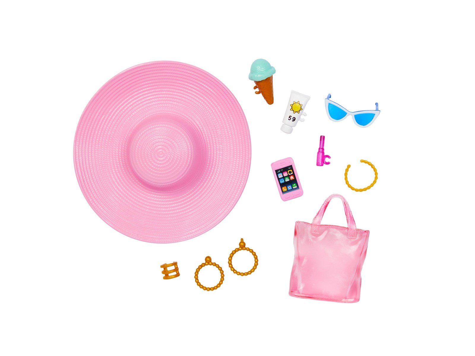 Barbie Beach Day  Doll With Swimsuit And Beach-Themed Accessories