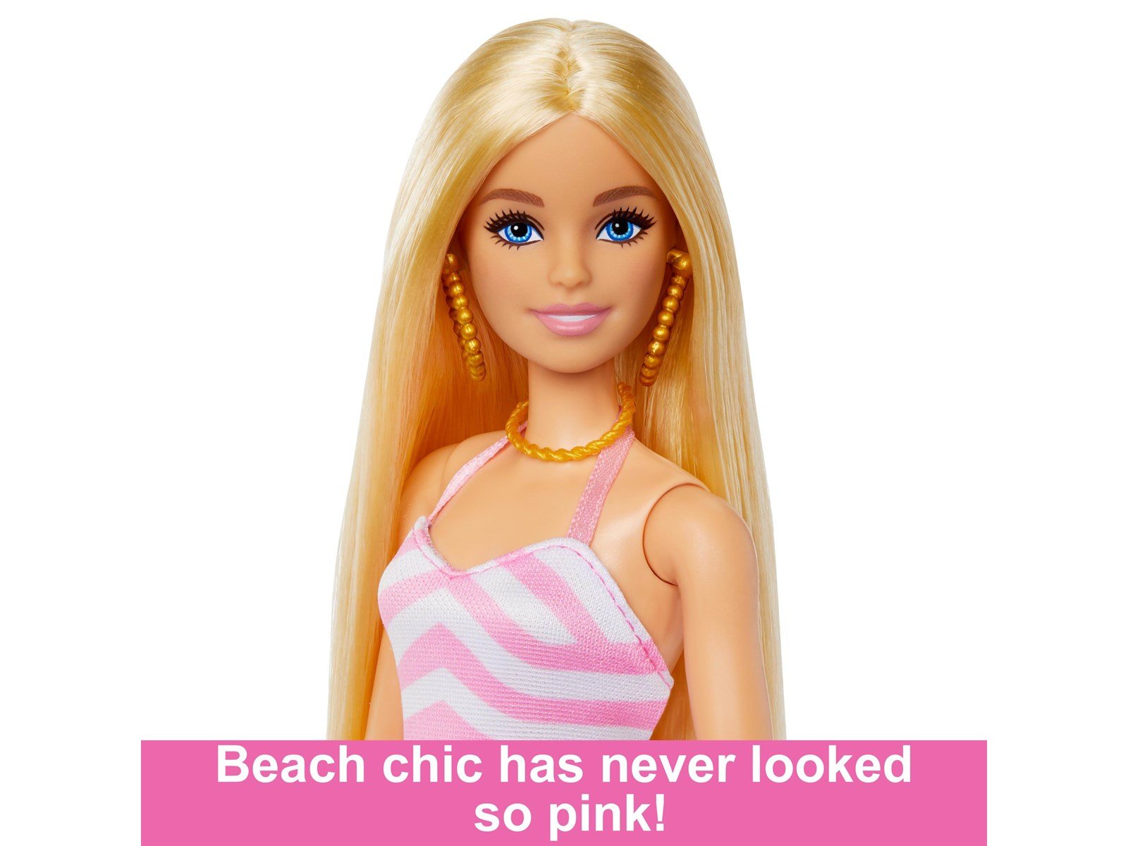 Barbie Beach Day  Doll With Swimsuit And Beach-Themed Accessories