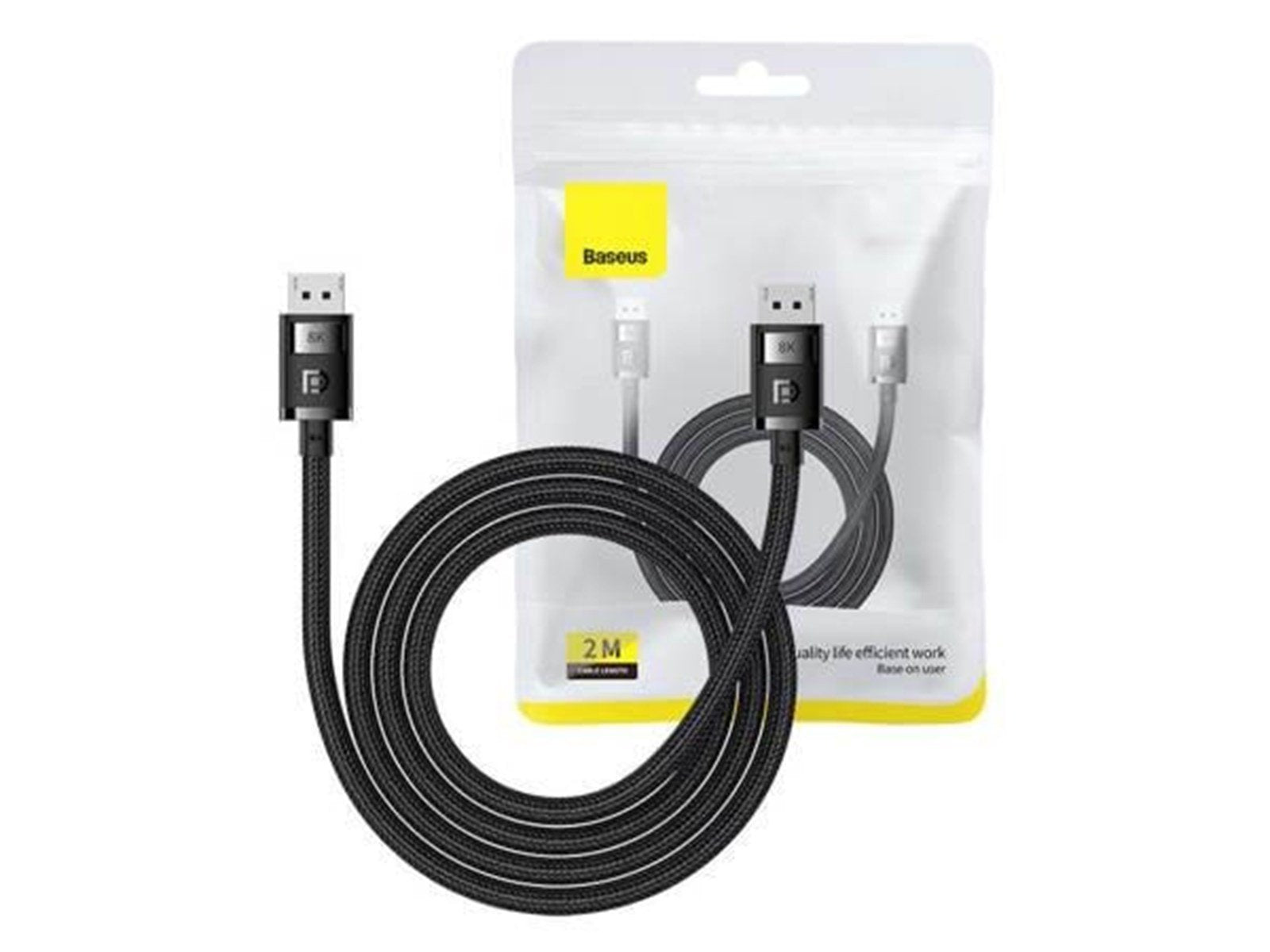 Baseus DP 8K to DP 8K cable  High Definition 2m (black)