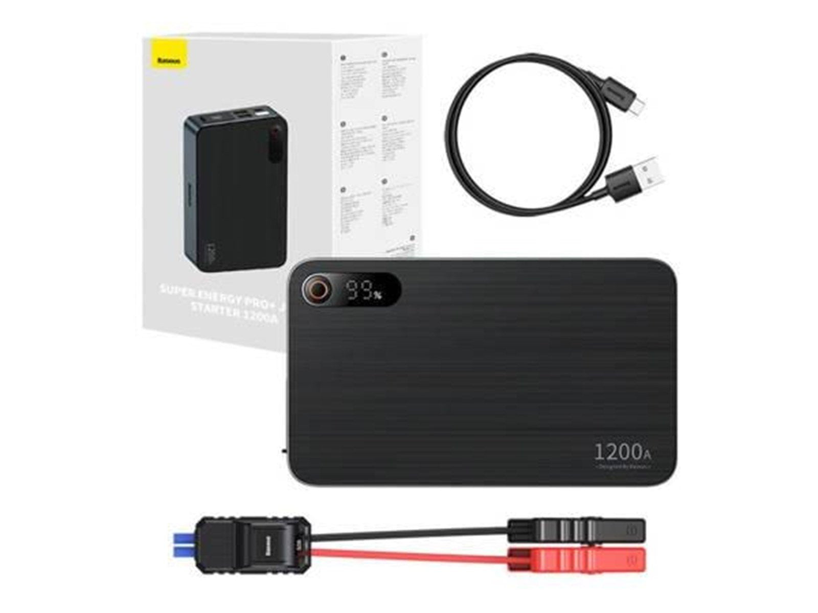 Baseus Car Jump Starter  Black Super Energy Pro+ 1200A