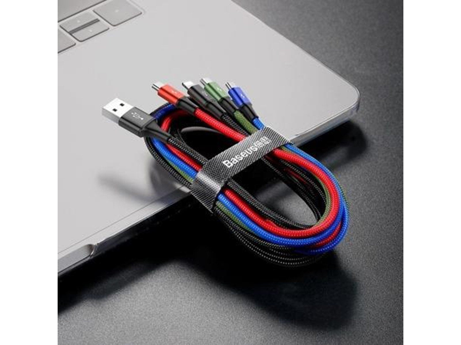 Baseus Fast USB cable 4in1 USB-C / 2x Lightning / Micro 3.5A 1.2m - black