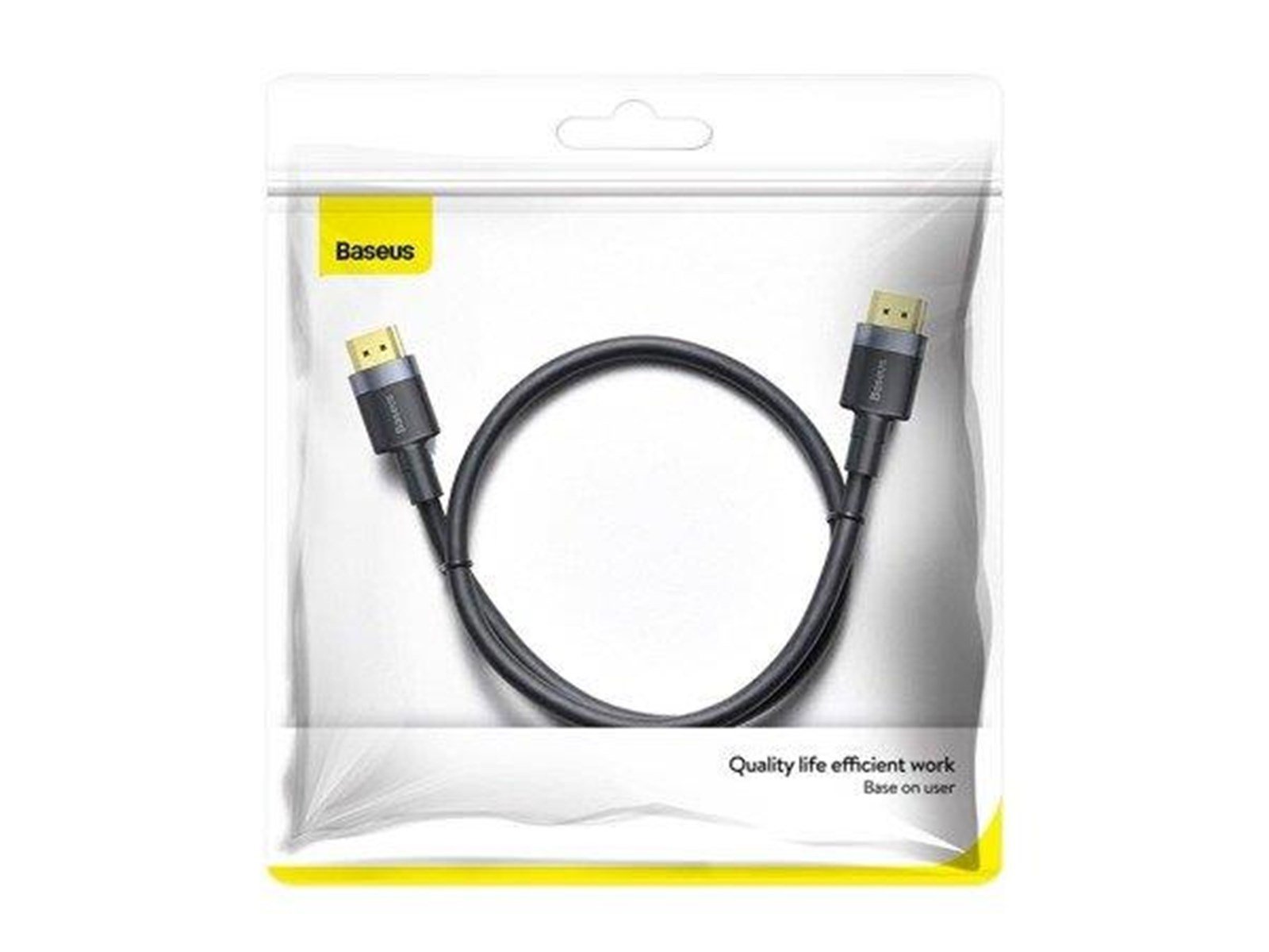 Baseus Cafule 4KHDMI Male To 4KHDMI Male Adapter Cable 1m Black