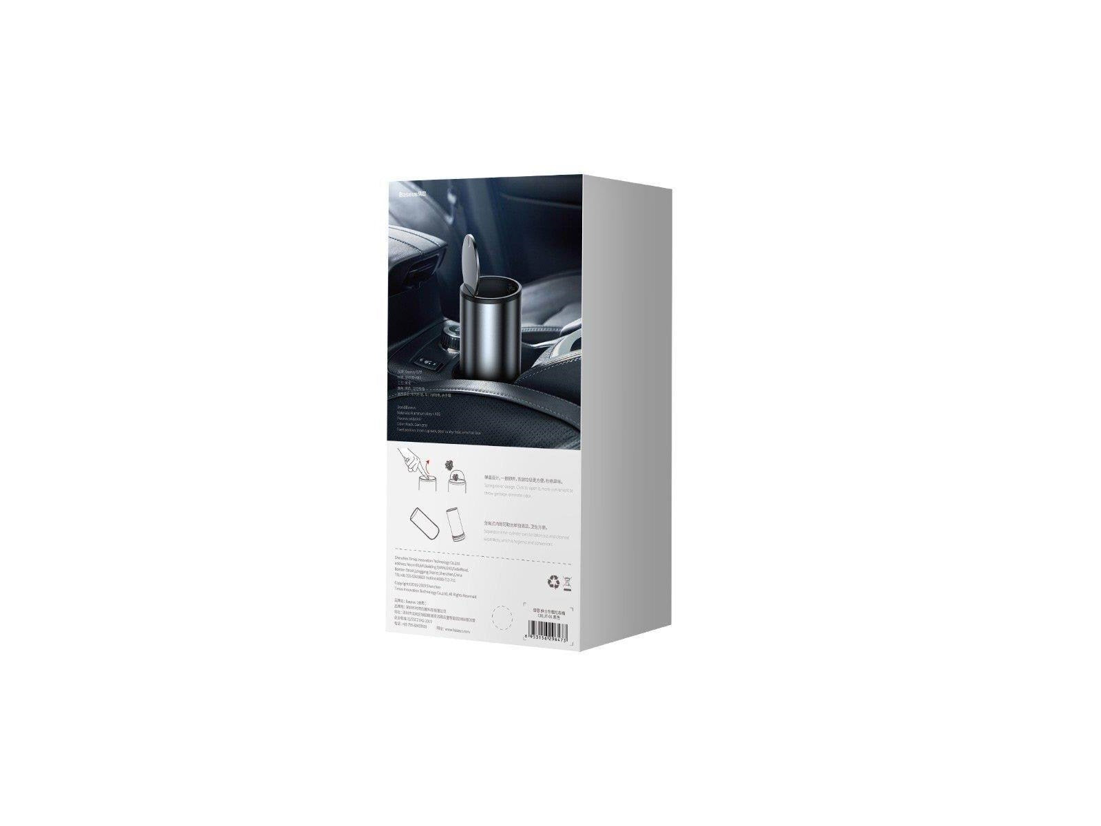 Baseus Gentleman Style Vehicle-mounted Trash Can Black