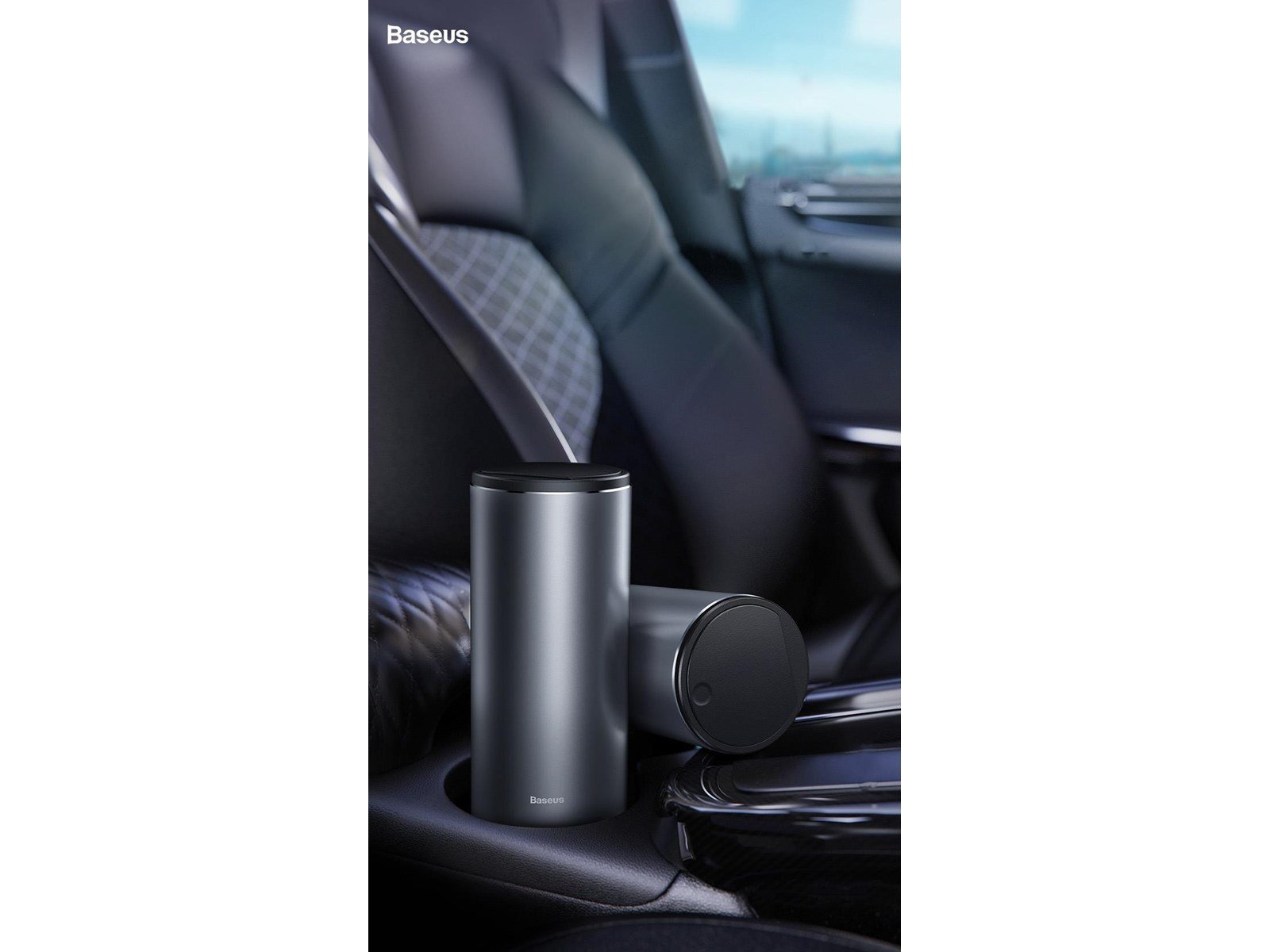 Baseus Gentleman Style Vehicle-mounted Trash Can Black
